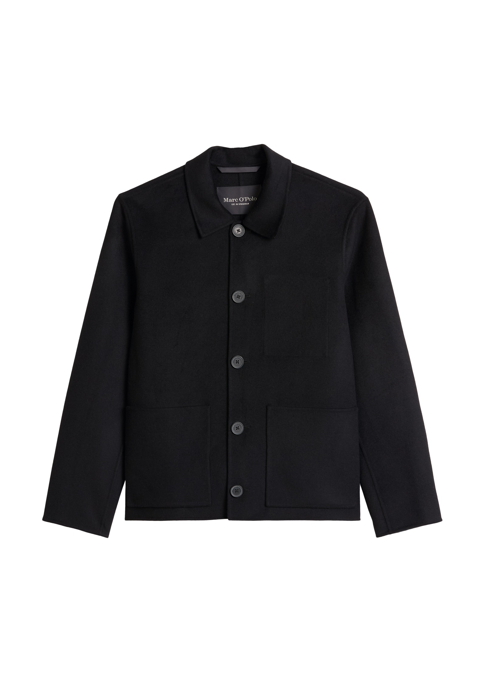 Marc O'Polo Wolljacke regular aus weichem Double Face Wool Blend