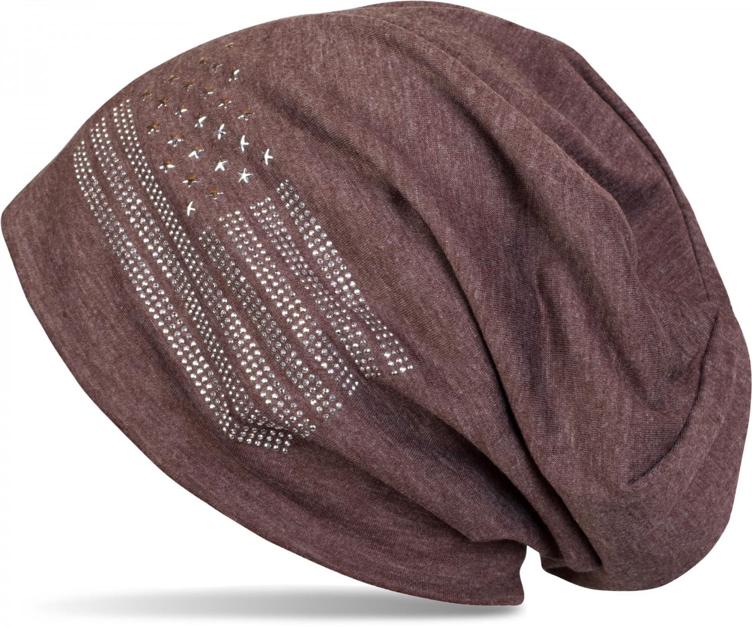 styleBREAKER Beanie "Beanie mit USA Flagge aus Strass" 1 Stk.