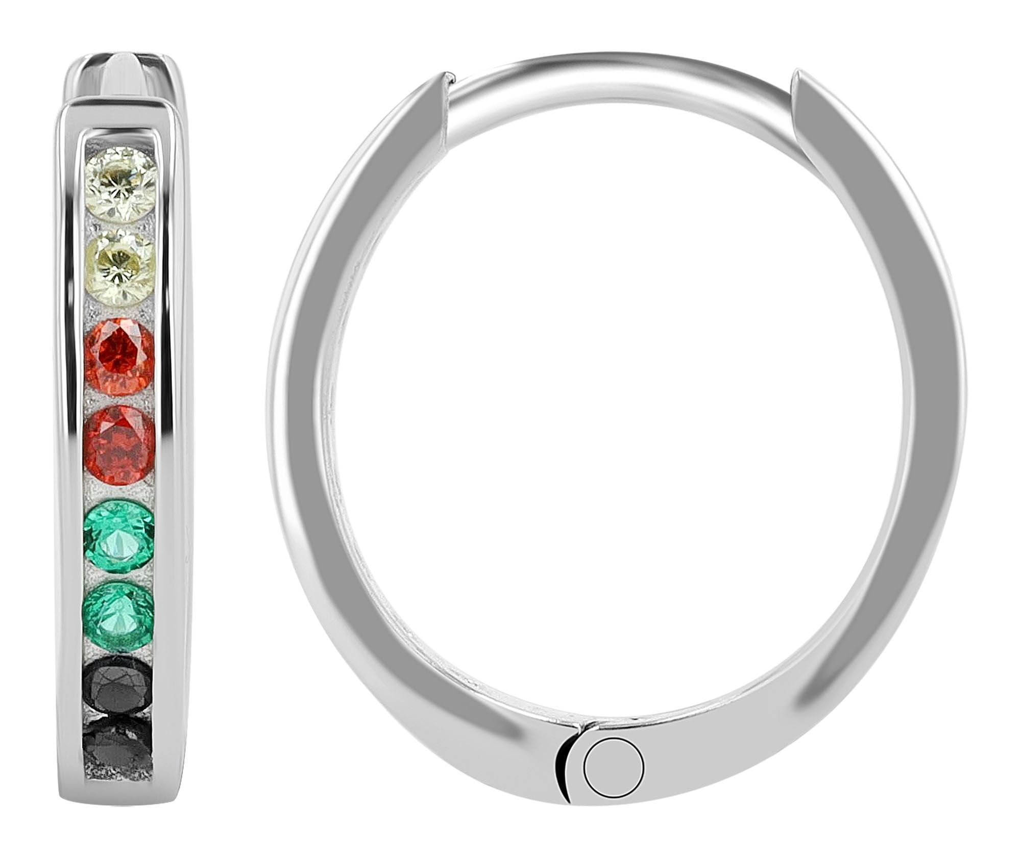 Adelia´s Klappcreolen »Damen Ohrringe – Klappcreole aus 333 Gold mit Zirkonia« Ein kleines Geschenk mit großer Wirkung