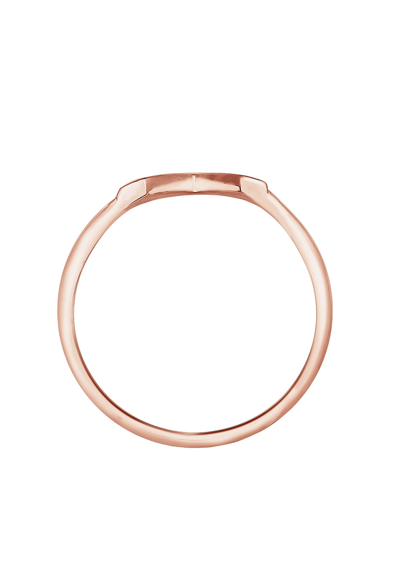 Elli Fingerring »V-Form Matt Basic 925 Silber«