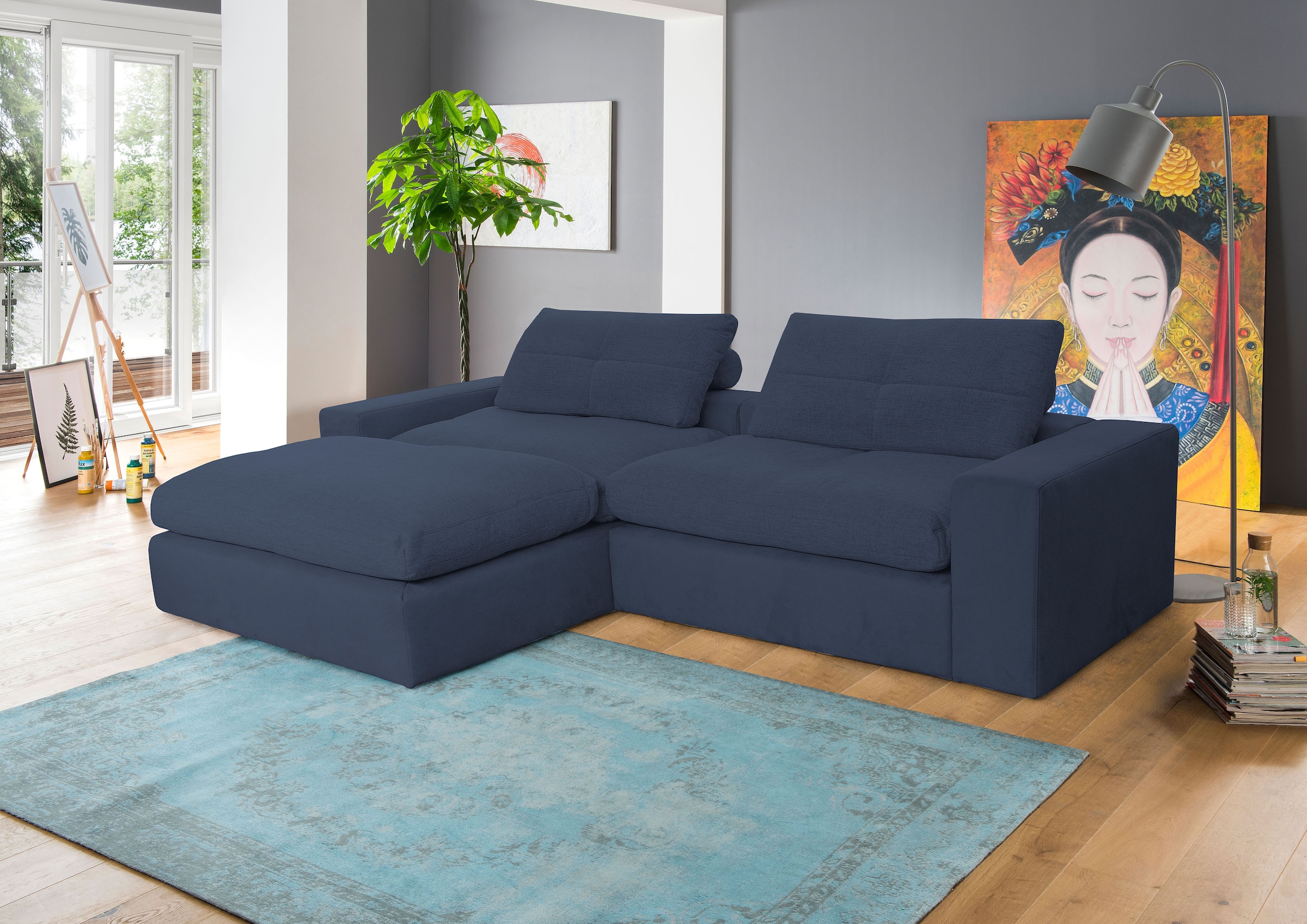 alina Ecksofa "Sandy", mit losen Sitz- und Rückenkissen günstig online kaufen