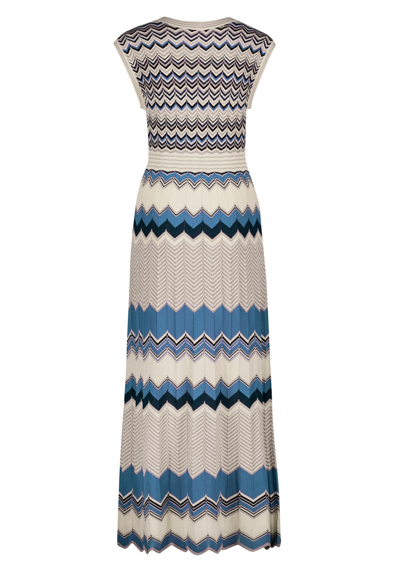 Zero Maxikleid »zero Maxikleid mit Glitzerfäden«, Falten