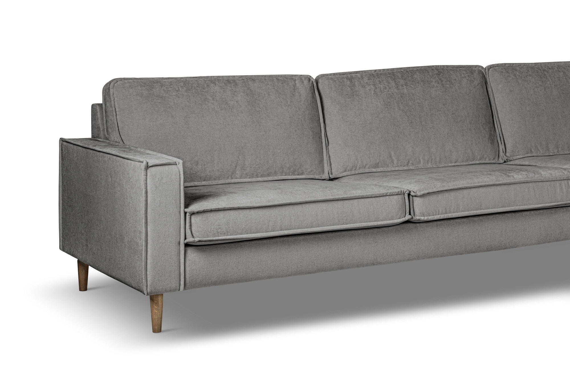 Home affaire Ecksofa »Pinto Skandi, 290 cm, Chenille, Struktur, Ottomane links / rechts«