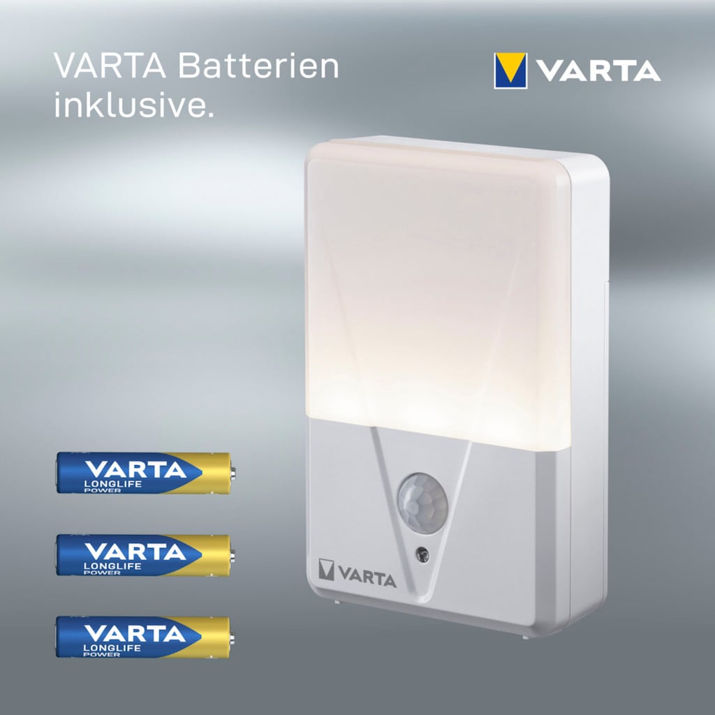 VARTA Nachtlicht »VARTA Motion Sensor Nachtlicht ist batteriebetrieben inkl. 3xAAA«