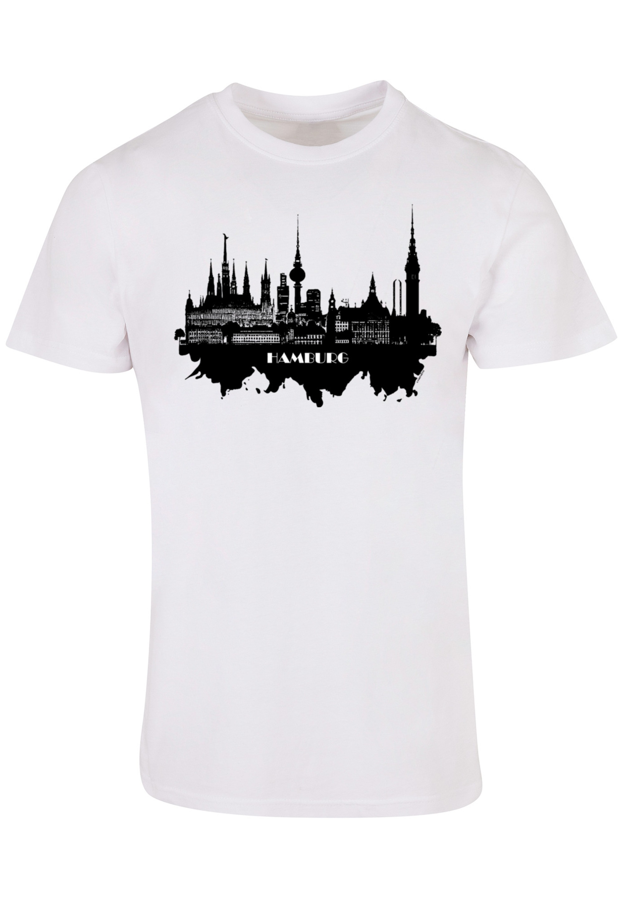 F4NT4STIC T-Shirt »Cities Collection - Hamburg skyline«, Print