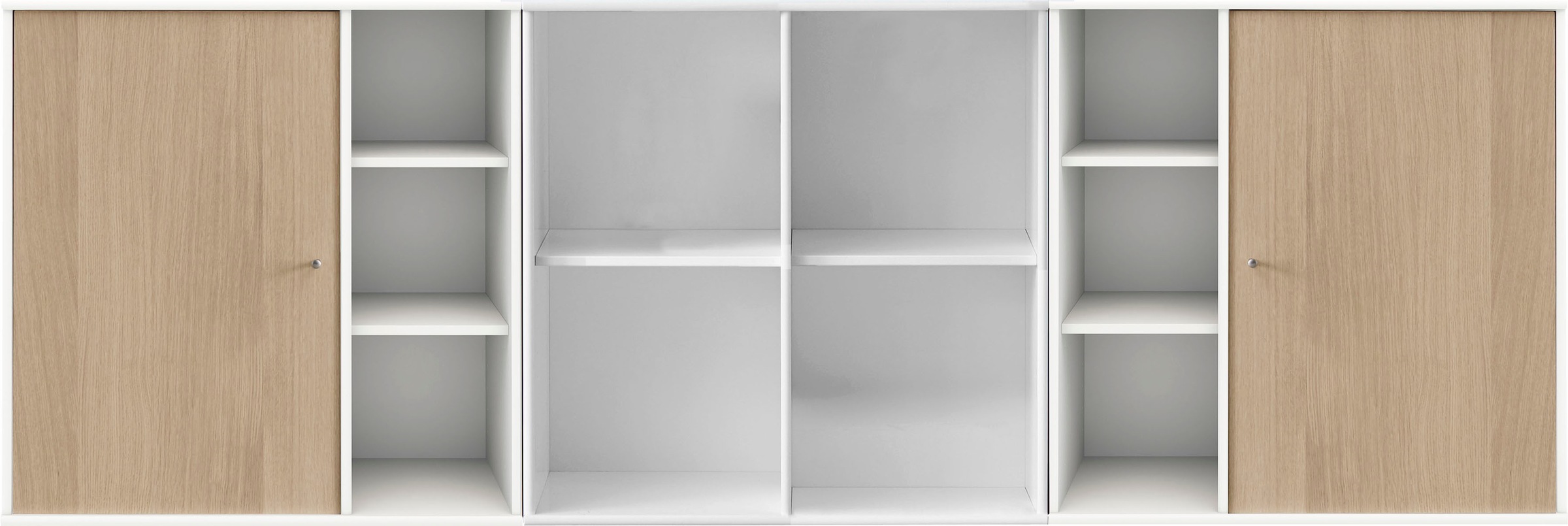 Hammel Furniture Sideboard »Mistral Kubus«, Kombination aus 3 Modulen, 2 Türen, Wandmontage/stehend, Breite: 207cm