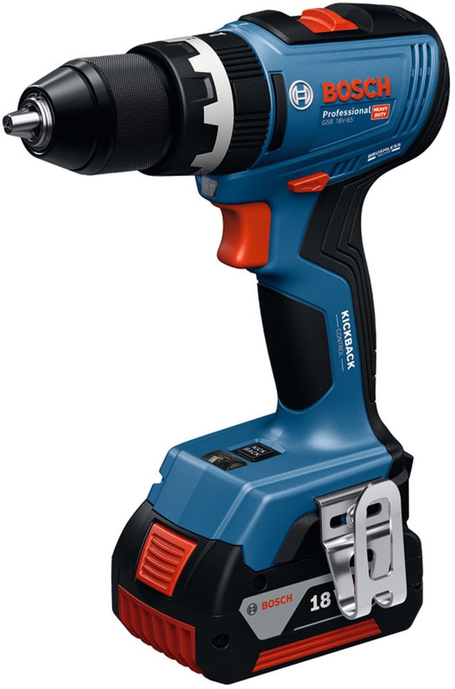 Bosch Professional Akku-Schlagbohrschrauber »»GSB 18V-65««, Inkl. 2x Akku GBA 18V 5,0Ah, in L-BOXX 136N