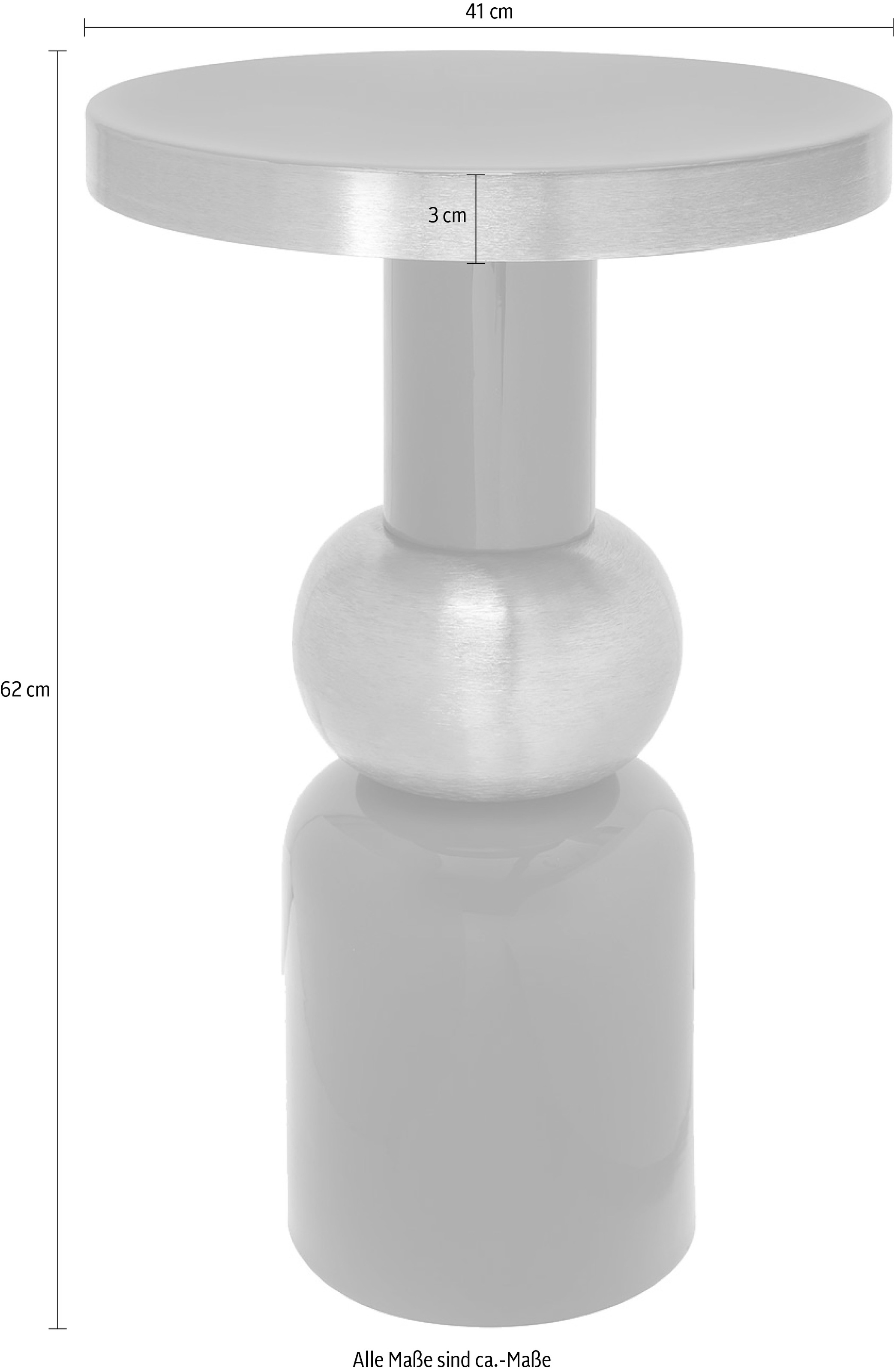 Kayoom Beistelltisch »Art Deco 2125, Beistelltisch aus Eisen, dekoratives Design«, (1 St.), Handarbeit, lackierter Tisch mit Metalleffekten, dekorativ