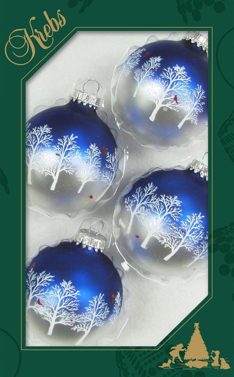 | St.) Weihnachtsbaumkugel Glas«, BAUR 4 Lauscha bestellen Christbaumschmuck, (Set, Christbaumkugeln Krebs »Kardinal, Weihnachtsdeko, Glas