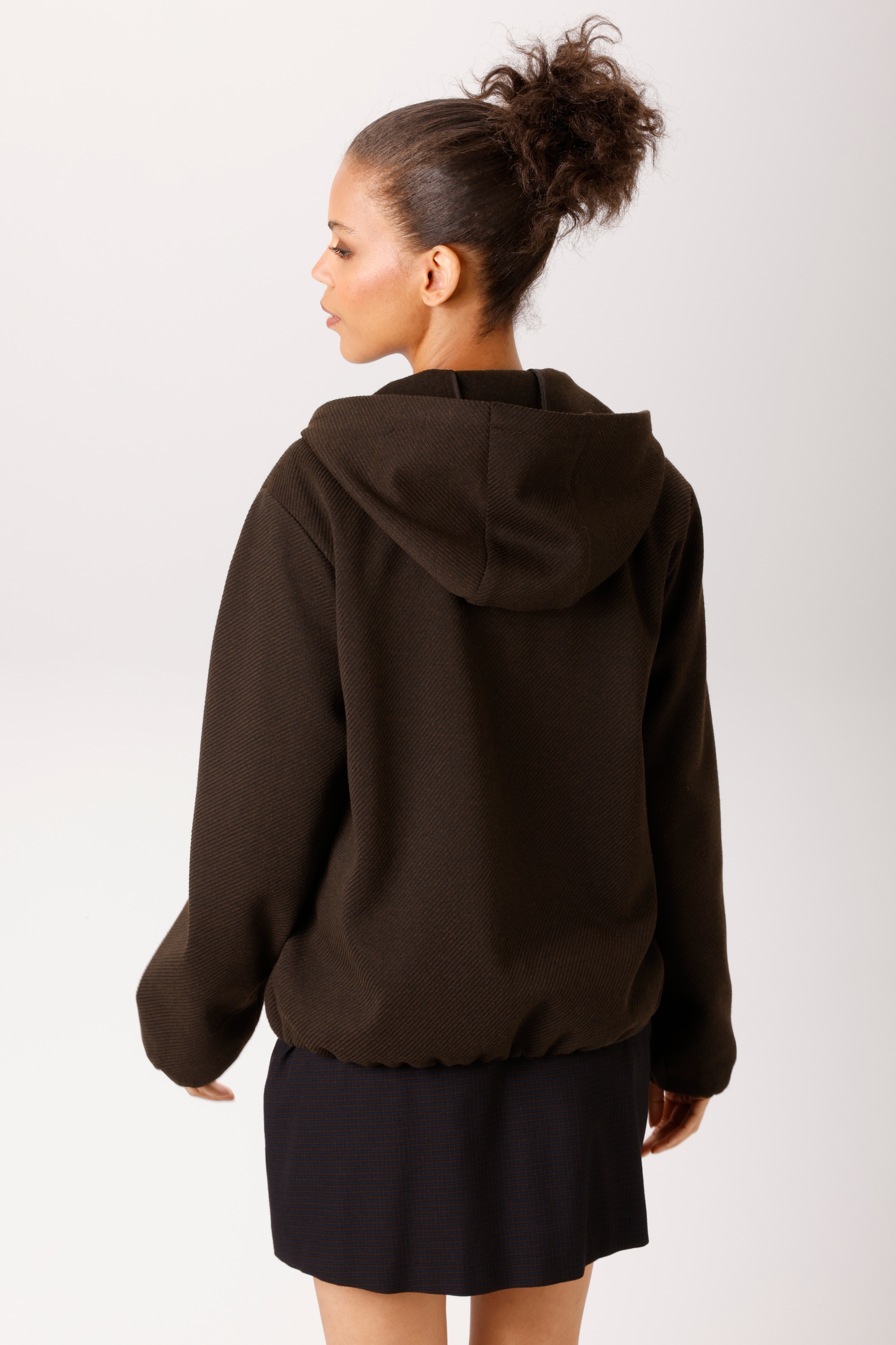 Aniston CASUAL Fleecejacke mit Kapuze mit Kapuze - NEUE KOLLEKTION