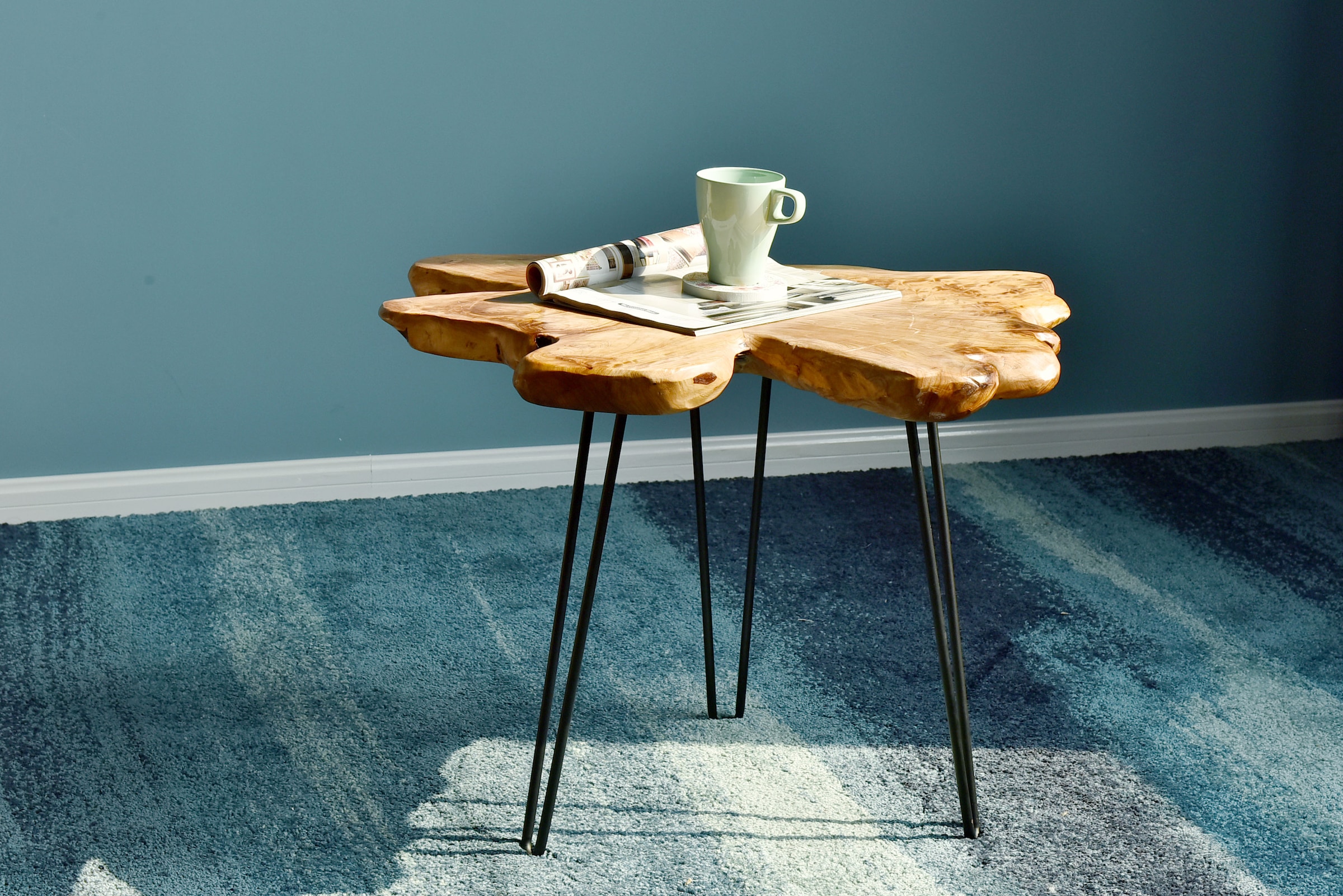 Kayoom Beistelltisch "Woody 410, Beistelltisch aus Naturmaterial, Holz-Tisc günstig online kaufen