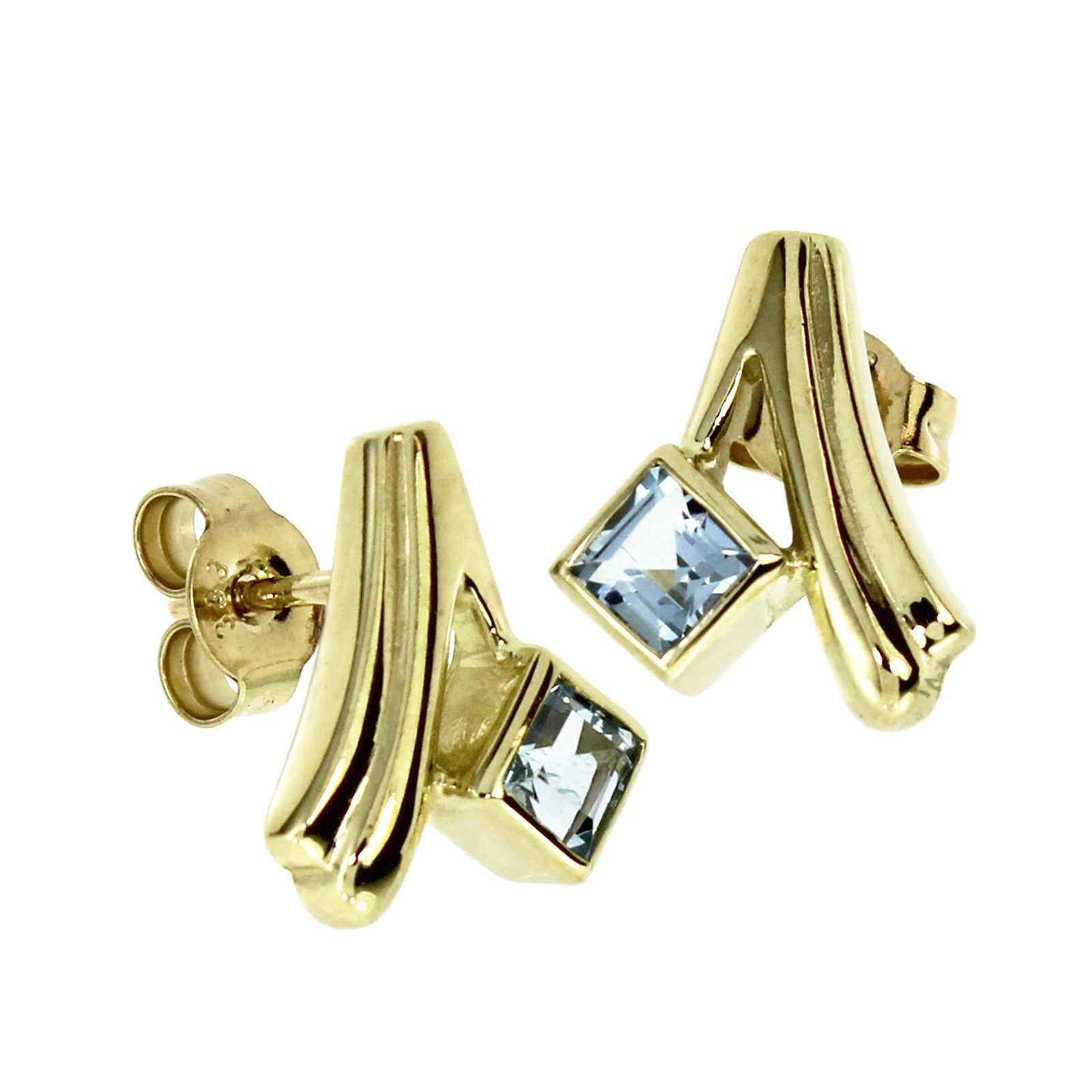 OSTSEE-SCHMUCK Damen Paar Ohrstecker "Ostsee-Schmuck Ohrstecker Talia Ohrstecker Talia", 14 x 9mm, Gelbgold 333, gelb, Gelbgold 333, Ohrringe