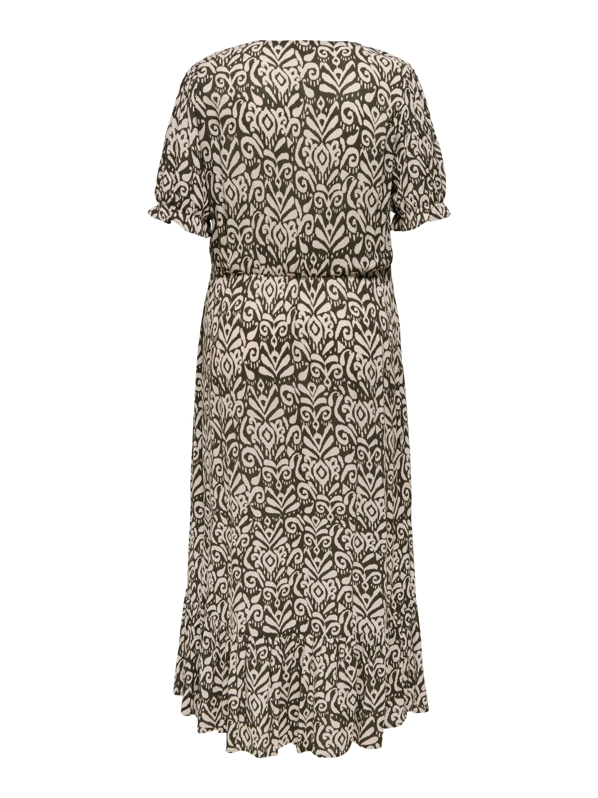 ONLY CARMAKOMA Sommerkleid "CARCHIANTI S/S CALF DRESS WVN NOOS", mit Volant günstig online kaufen
