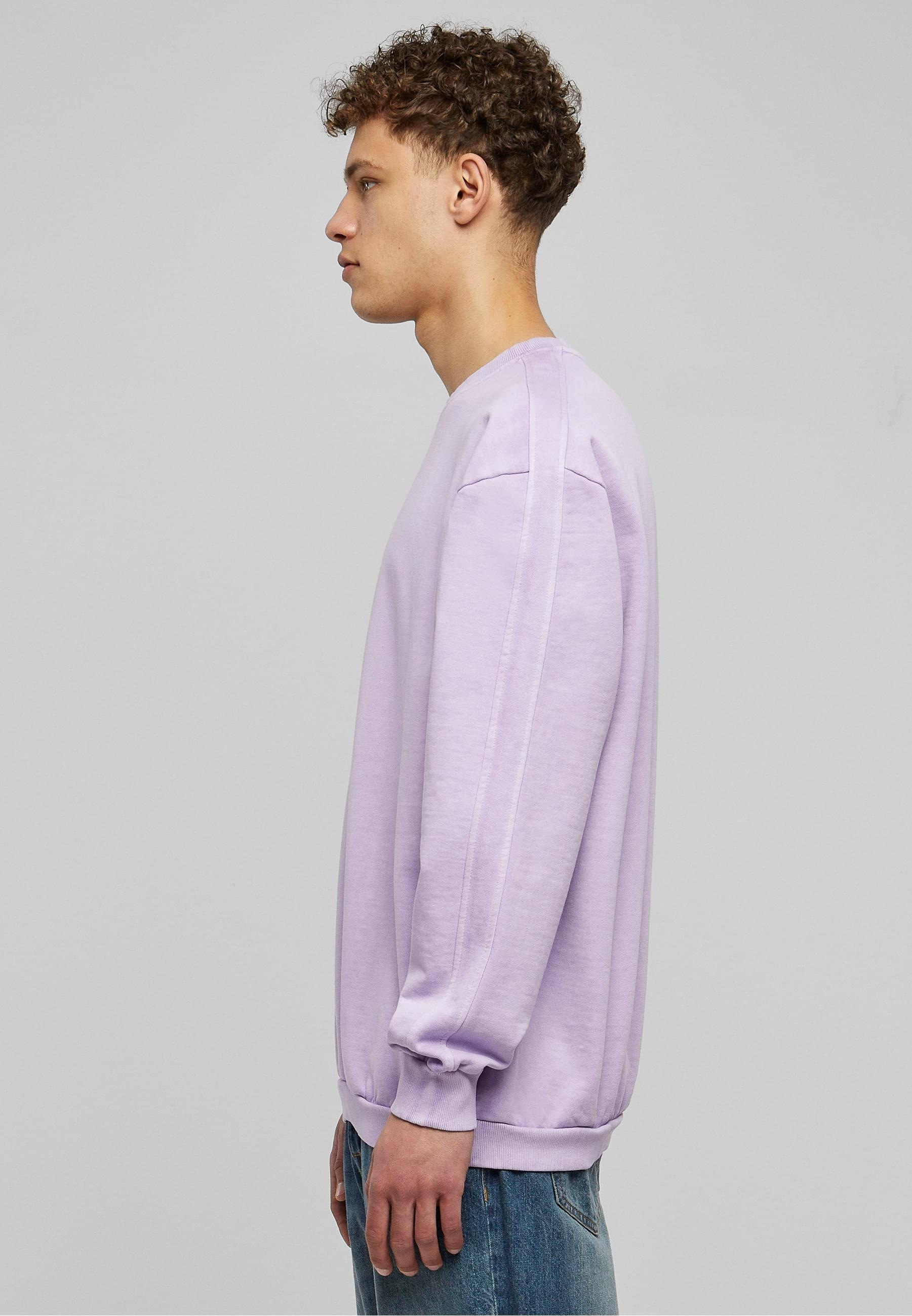 URBAN CLASSICS Rundhalspullover »Urban Classics Herren Heavy Terry Garment Dye Crew«, (1 tlg.)