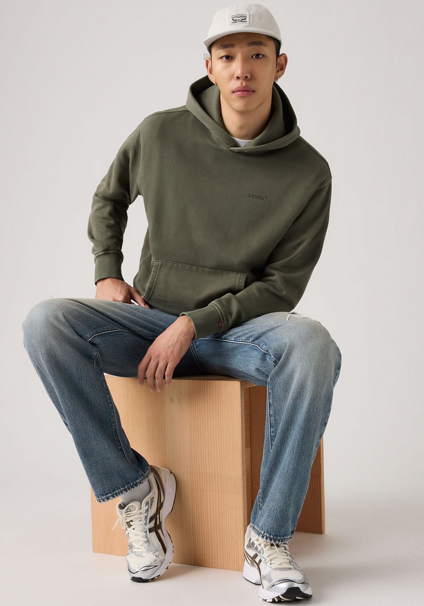 Levi's® Hoodie »THE AUTHENTIC HOODIE«, mit kleiner Ton-in-Ton Logostickerei auf der Brust
