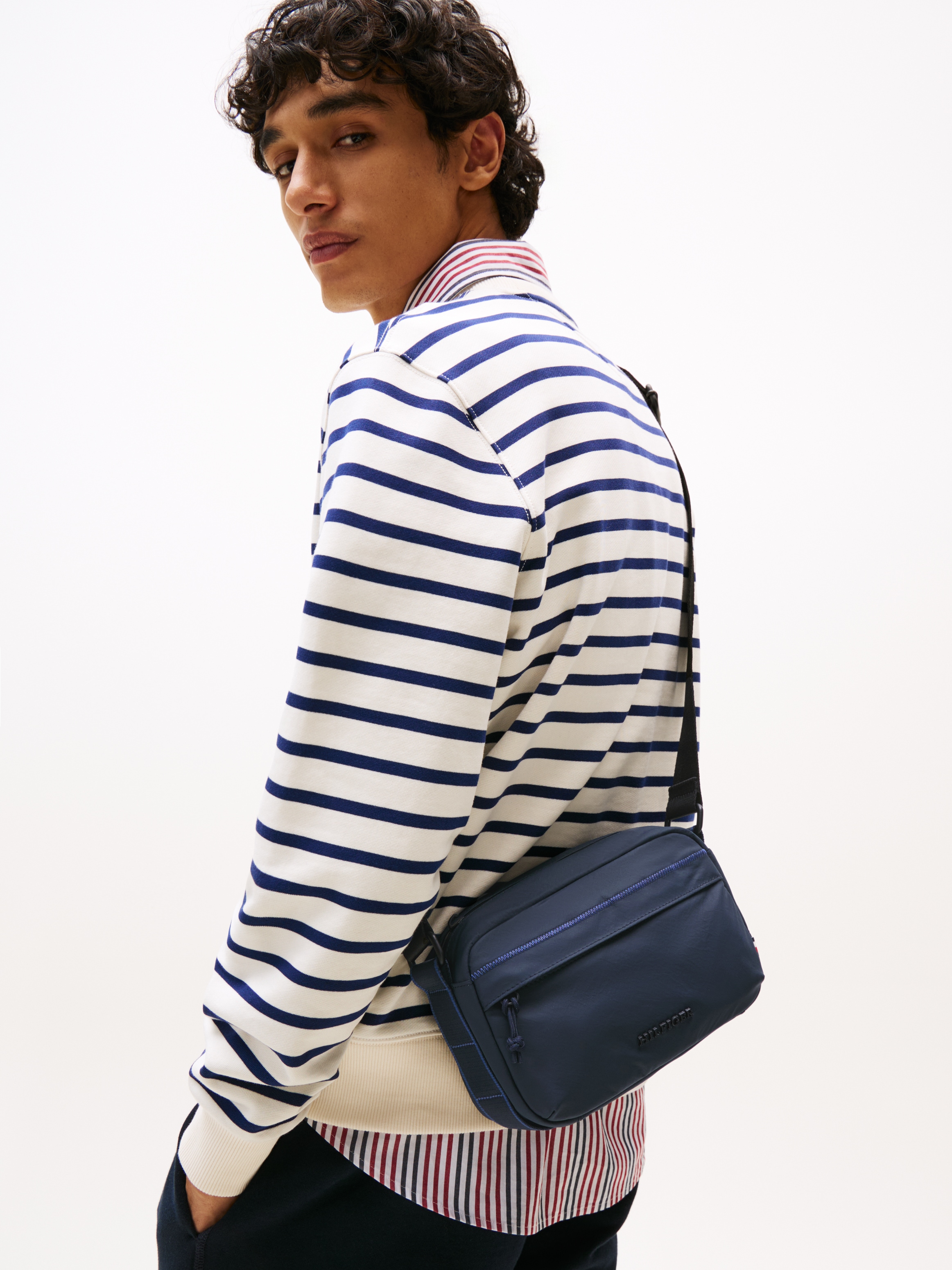 Tommy Hilfiger Umhängetasche »TH COLOUR EW REPORTER«, Men Messengerbag, Schultertasche mit Vordertaschenfach