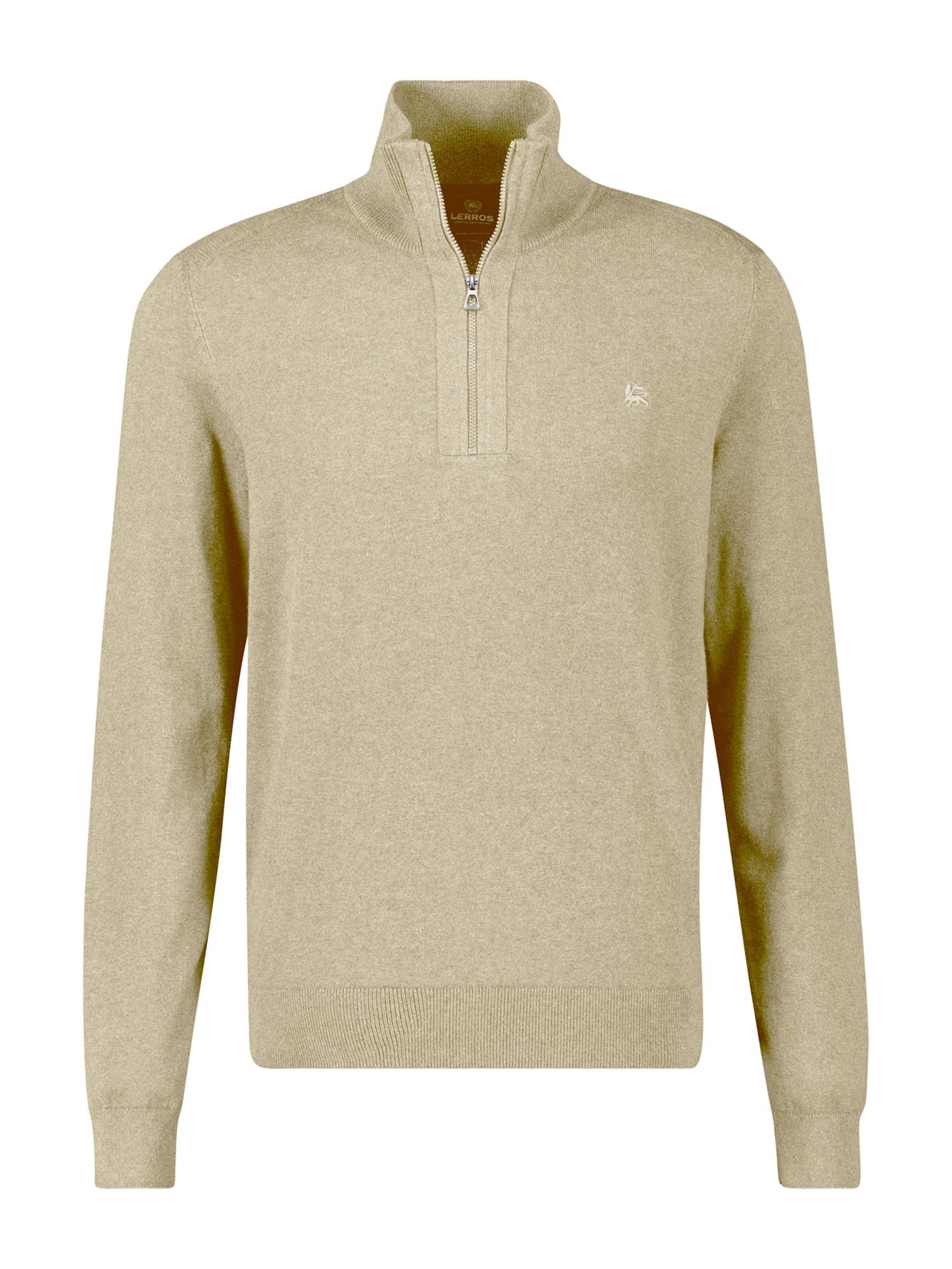 LERROS Troyer »Flachstrickpullover mit Troyerkragen«