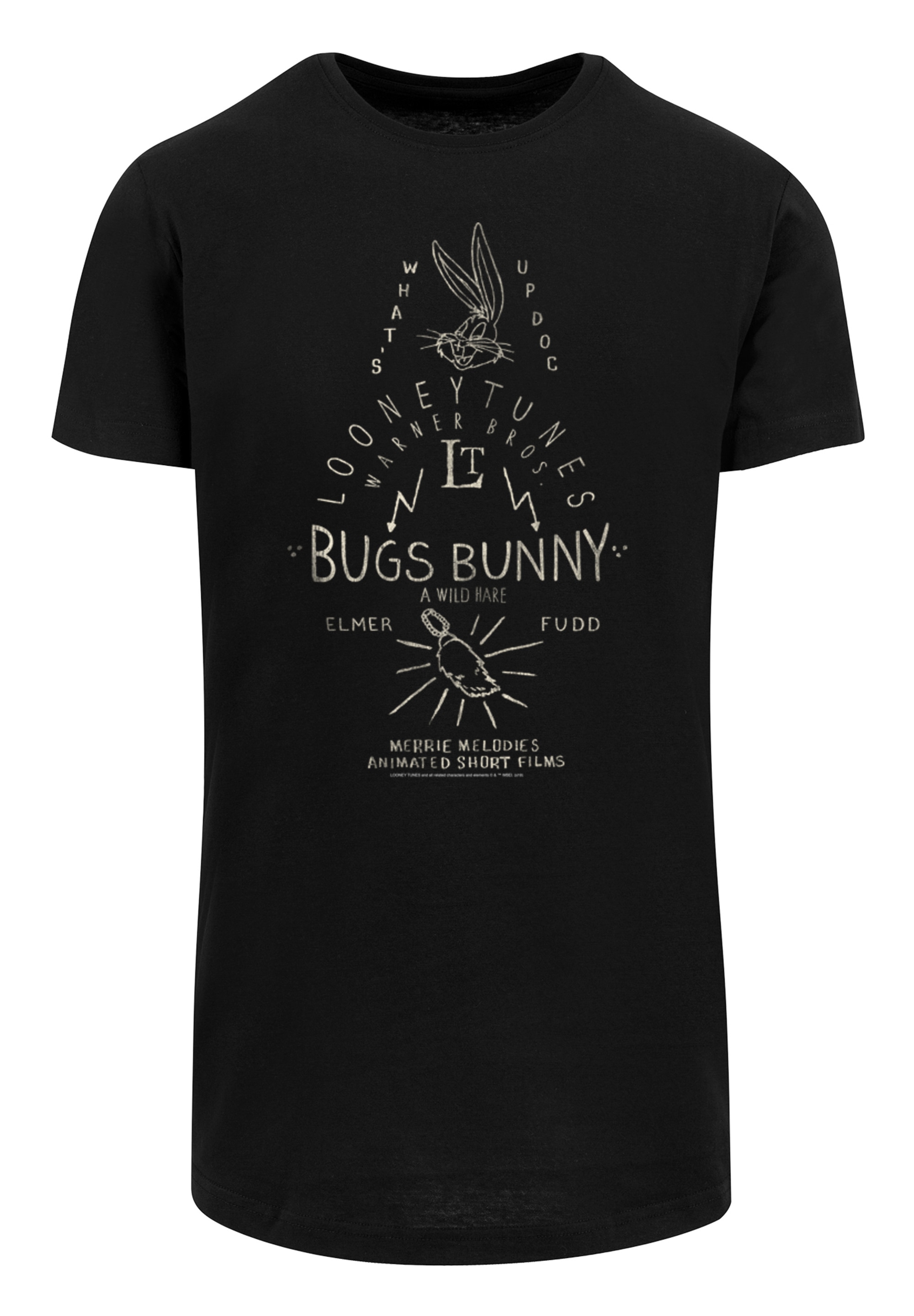 F4NT4STIC T-Shirt »Looney Tunes Bugs Bunny A Wild Hare«, Print