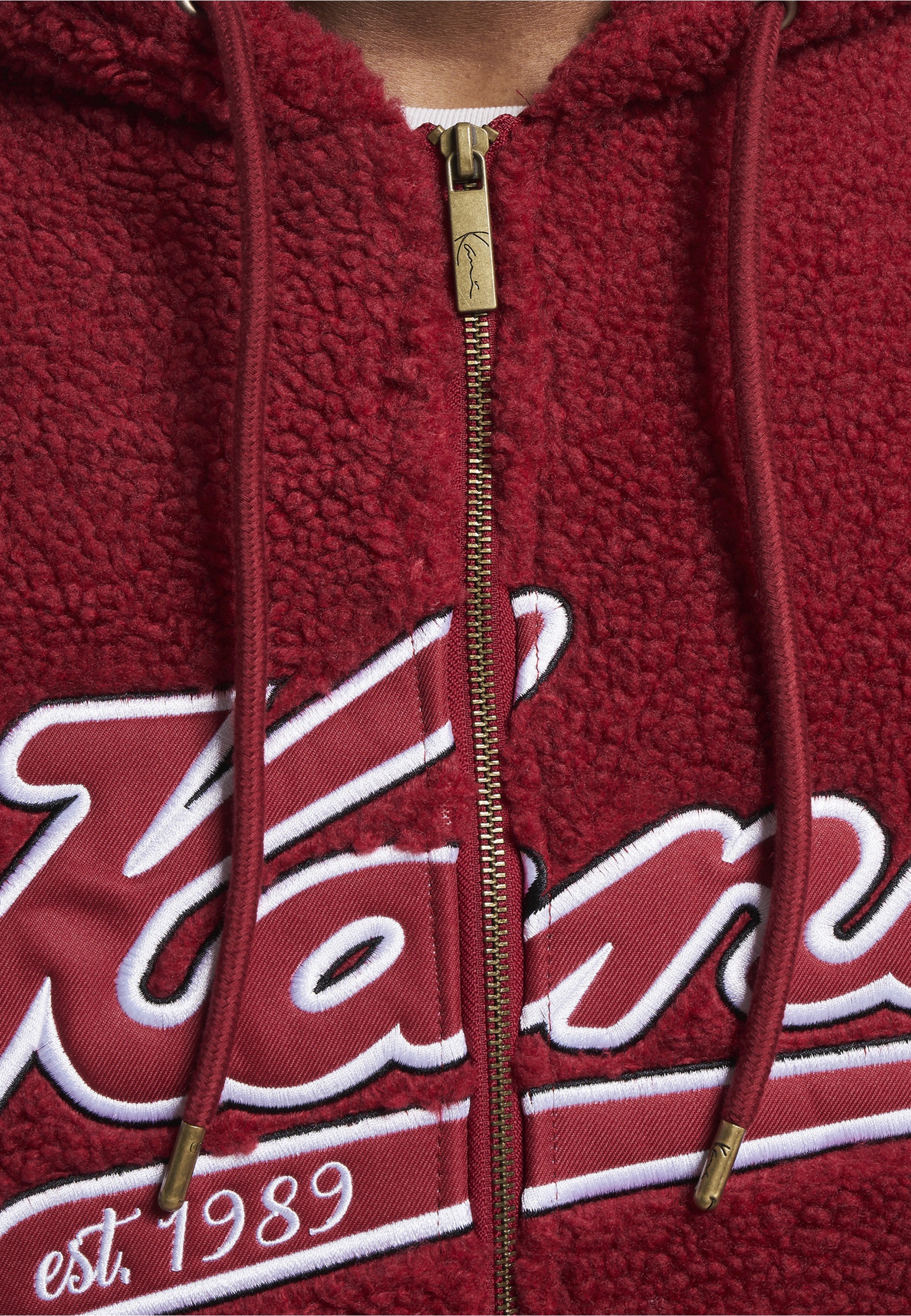 Karl Kani Longpullover »Karl Kani Herren KM233-019-2 KK Varsity Teddy Full Zip Hoodie« 1