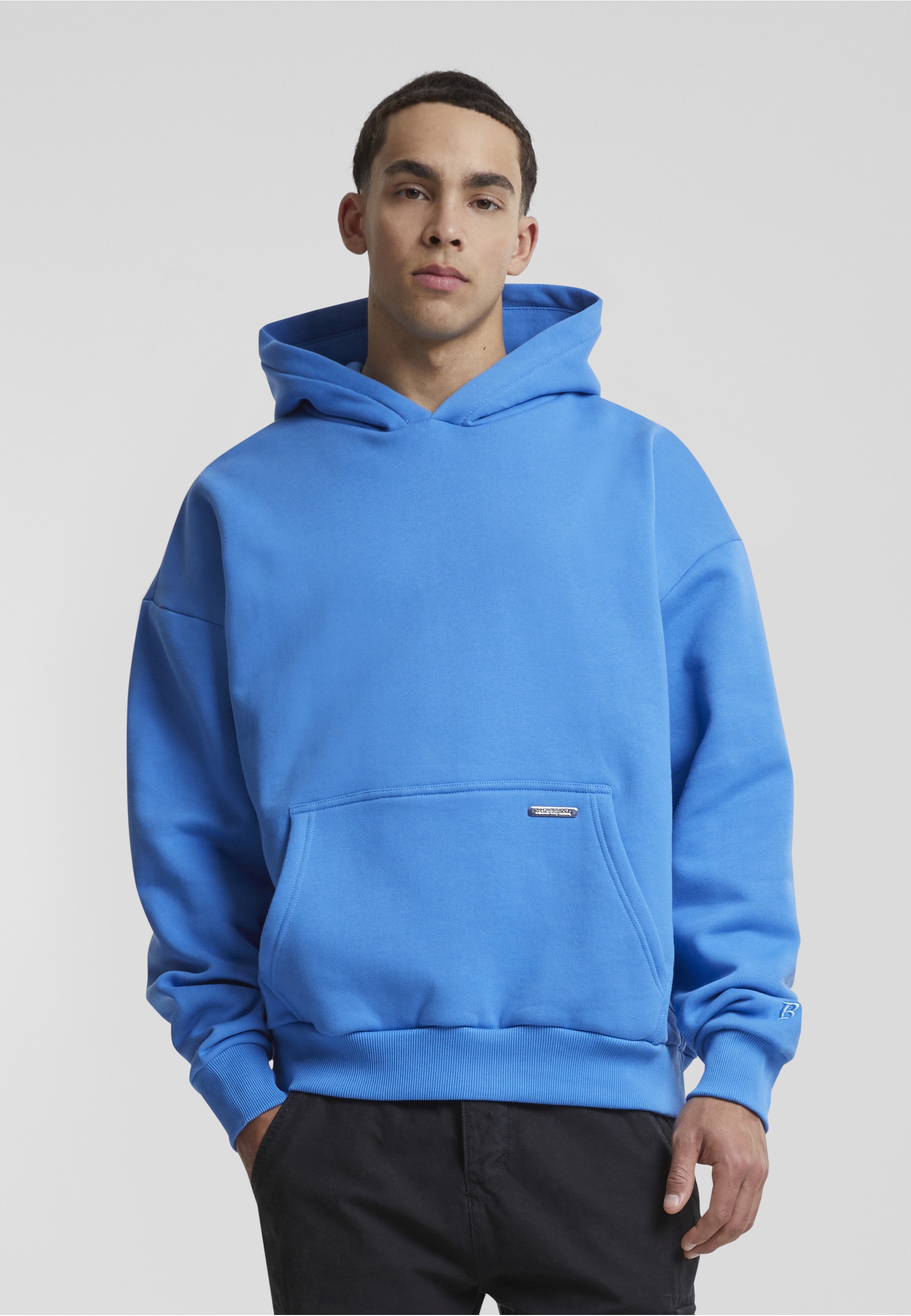 Dropsize Kapuzenpullover »Dropsize Herren Bazix Republiq Super Heavy Blank Hoodie« 1 Stk.