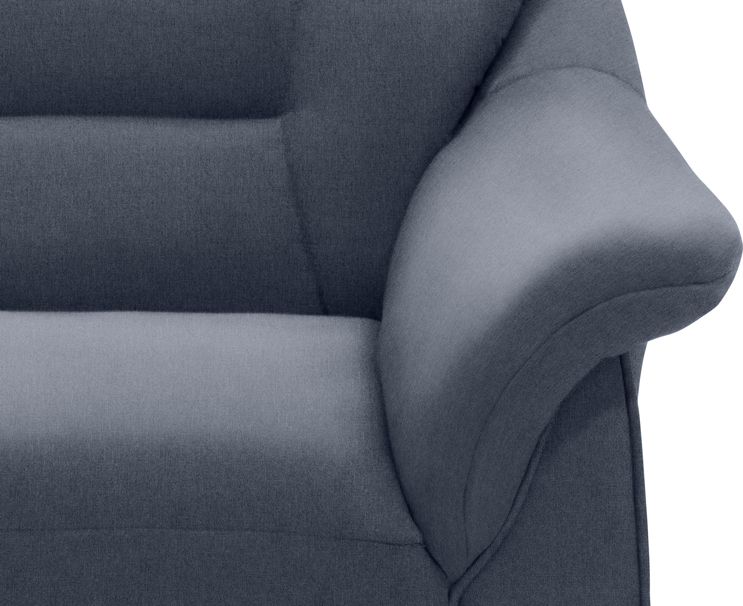 DOMO collection Ecksofa »Faenza für kleine Räume, Stellmaße 232,176cm, komfortabel, L-Form«, mit Ottomane, zeitlos, elegante Armlehnen, wahlweise mit Bettfunktion