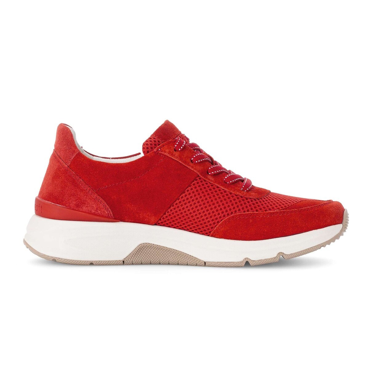Sneaker GABOR "Sneaker low", Damen, Gr. 38,5, rot, Schuhe Sneaker 2