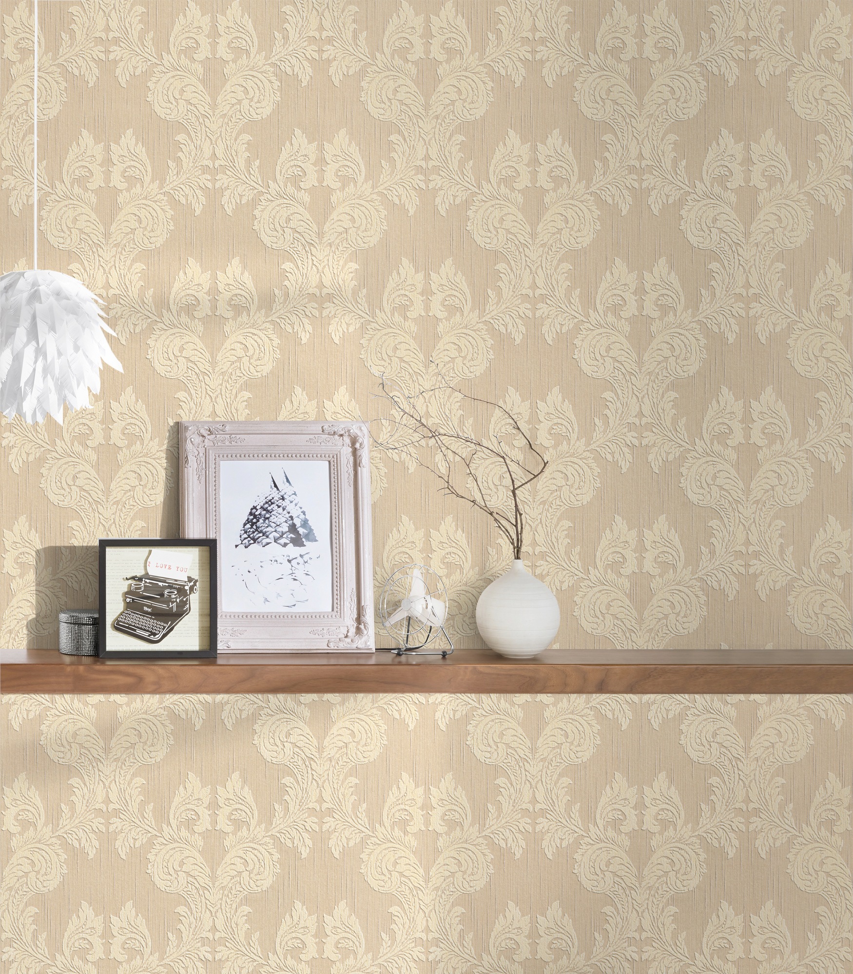 Architects Paper Textiltapete »Tessuto«, Barock-floral-gemustert, Tapete Barock Tapeten Wohnzimmer Schlafzimmer Küche modern Design Büro