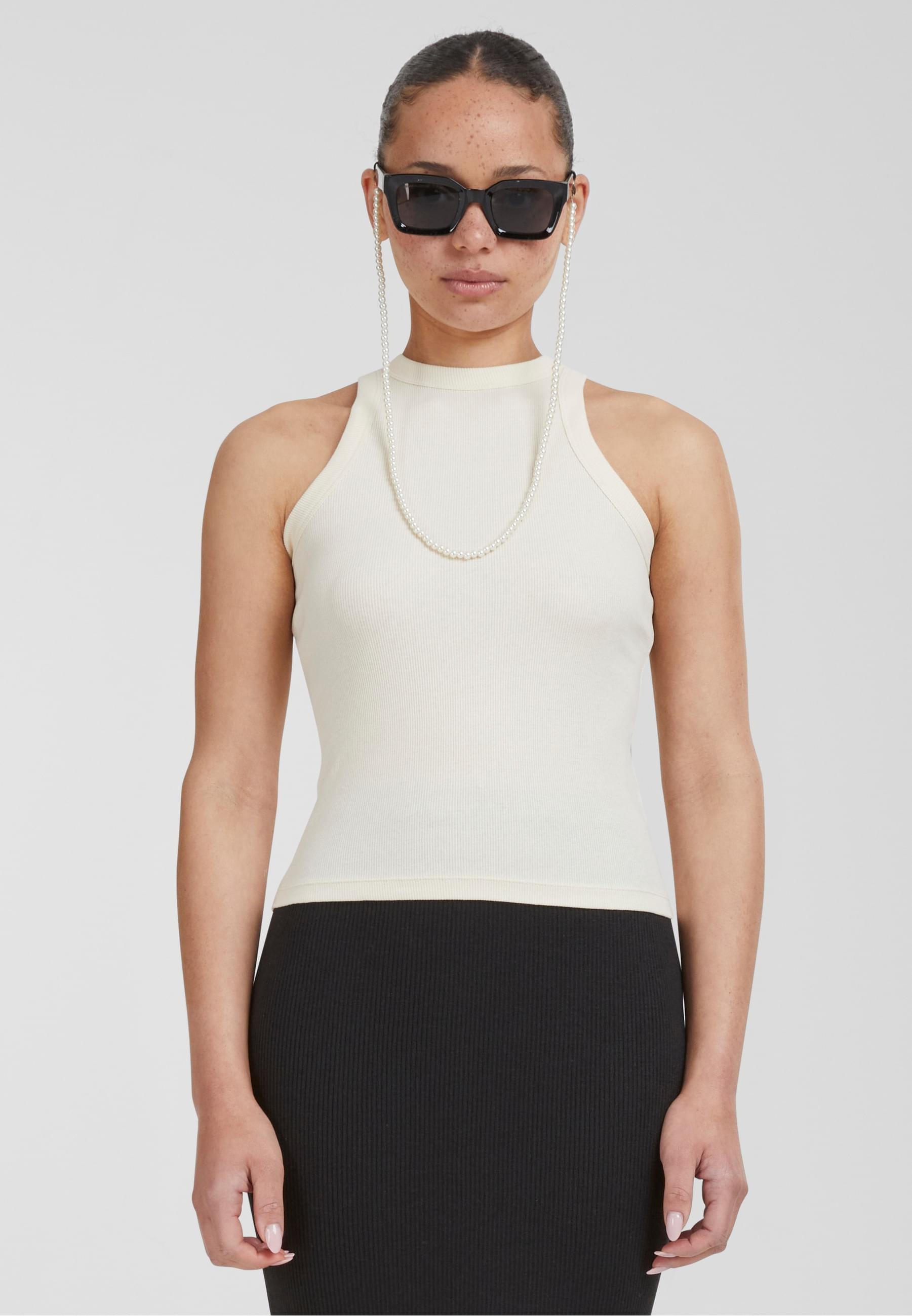 URBAN CLASSICS Muskelshirt »Urban Classics Damen Ladies Racer Back Rib Top«, (1 tlg.)
