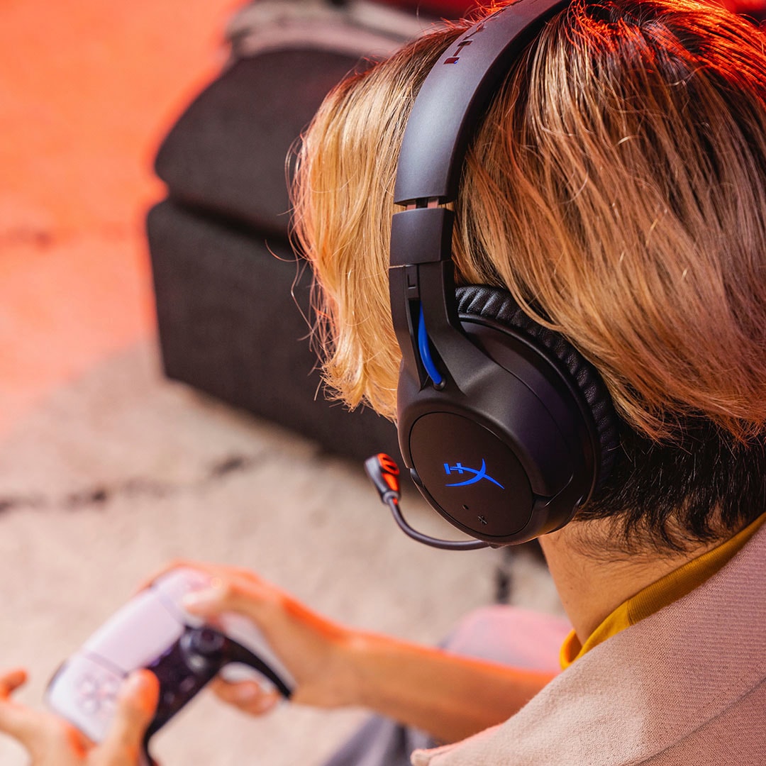 HyperX Gaming-Headset »Cloud Flight Wireless Black/Blue für PlayStation«, Wireless, Mikrofon abnehmbar-Rauschunterdrückung