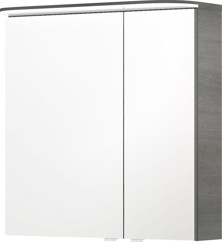 Saphir Badmöbel-Set »Balto Sprint 2-teilig, Mineralmarmor-Waschtisch mit LED-Spiegelschrank«, (2 St.), Badezimmer Set inkl. Türdämpfer, 70 cm breit, 2 Türen, 2 Schubladen