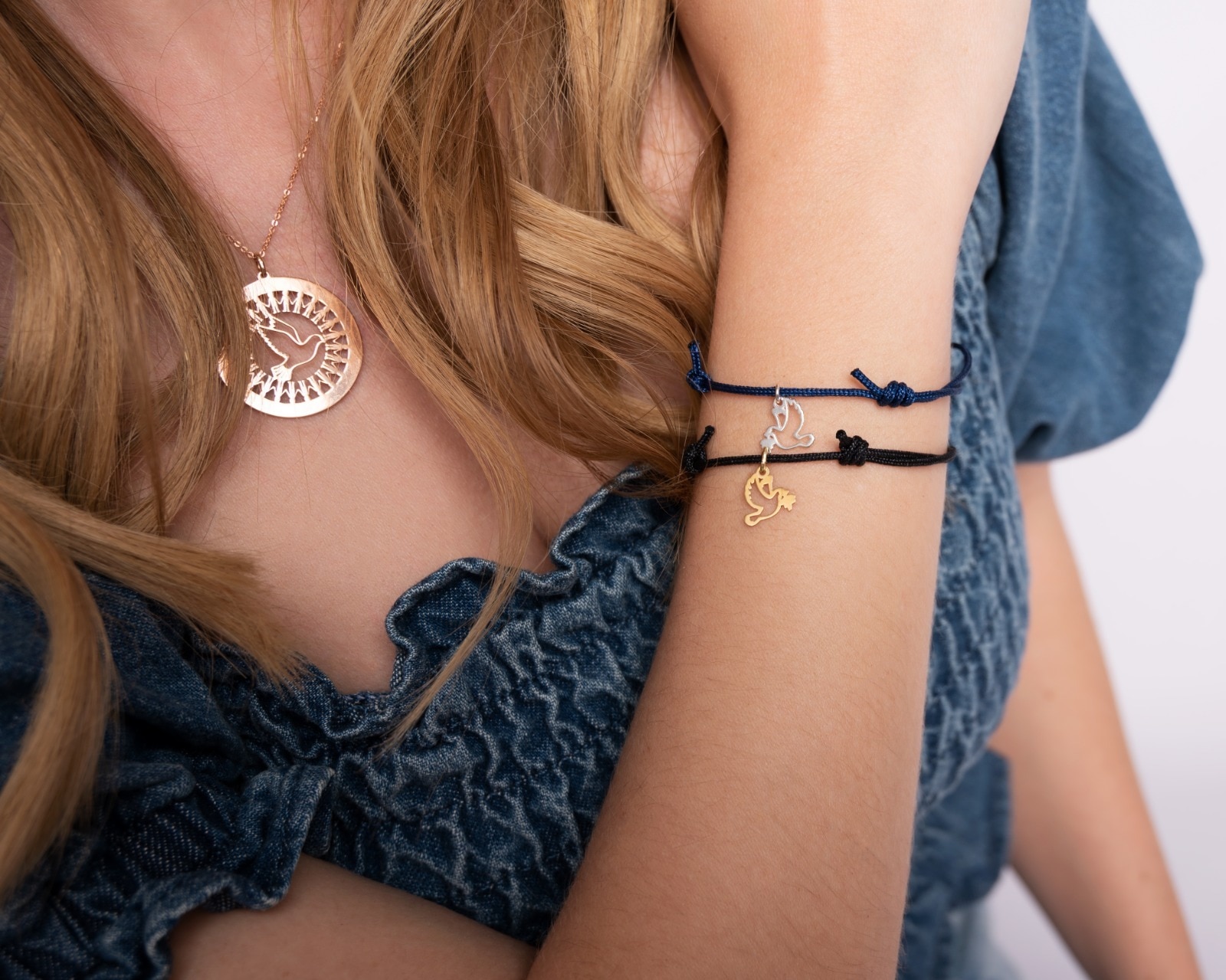 Beka&Bell Armband »925 Sterling Silber Glänzend Taube Textil 14-28cm«