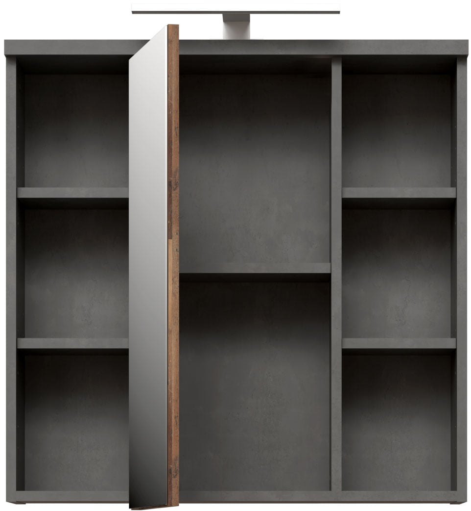 FORTE Spiegelschrank »Veris«, Spiegelhängeschrank, Beleuchtung, Stauraum