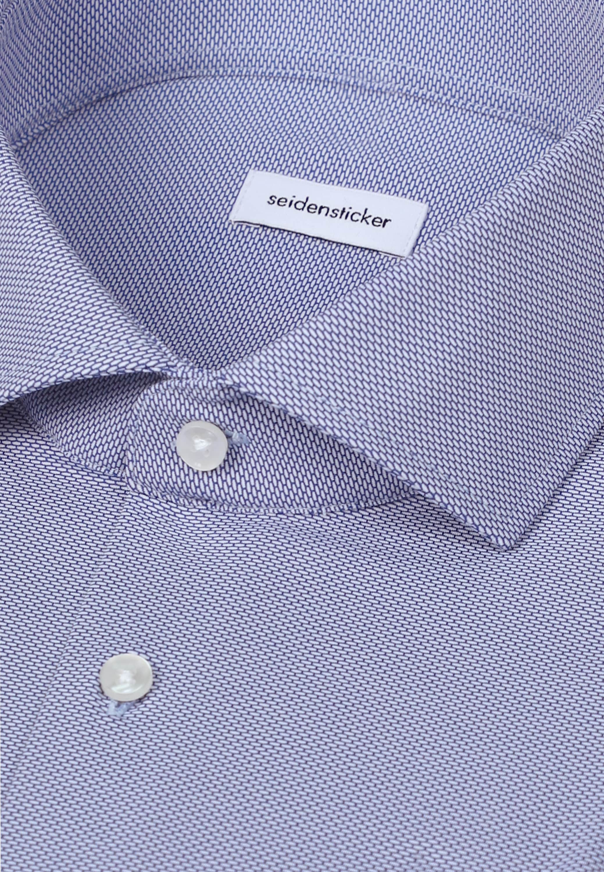 seidensticker Businesshemd »Schwarze Rose« Slim 1/1 Kentkragen Struktur