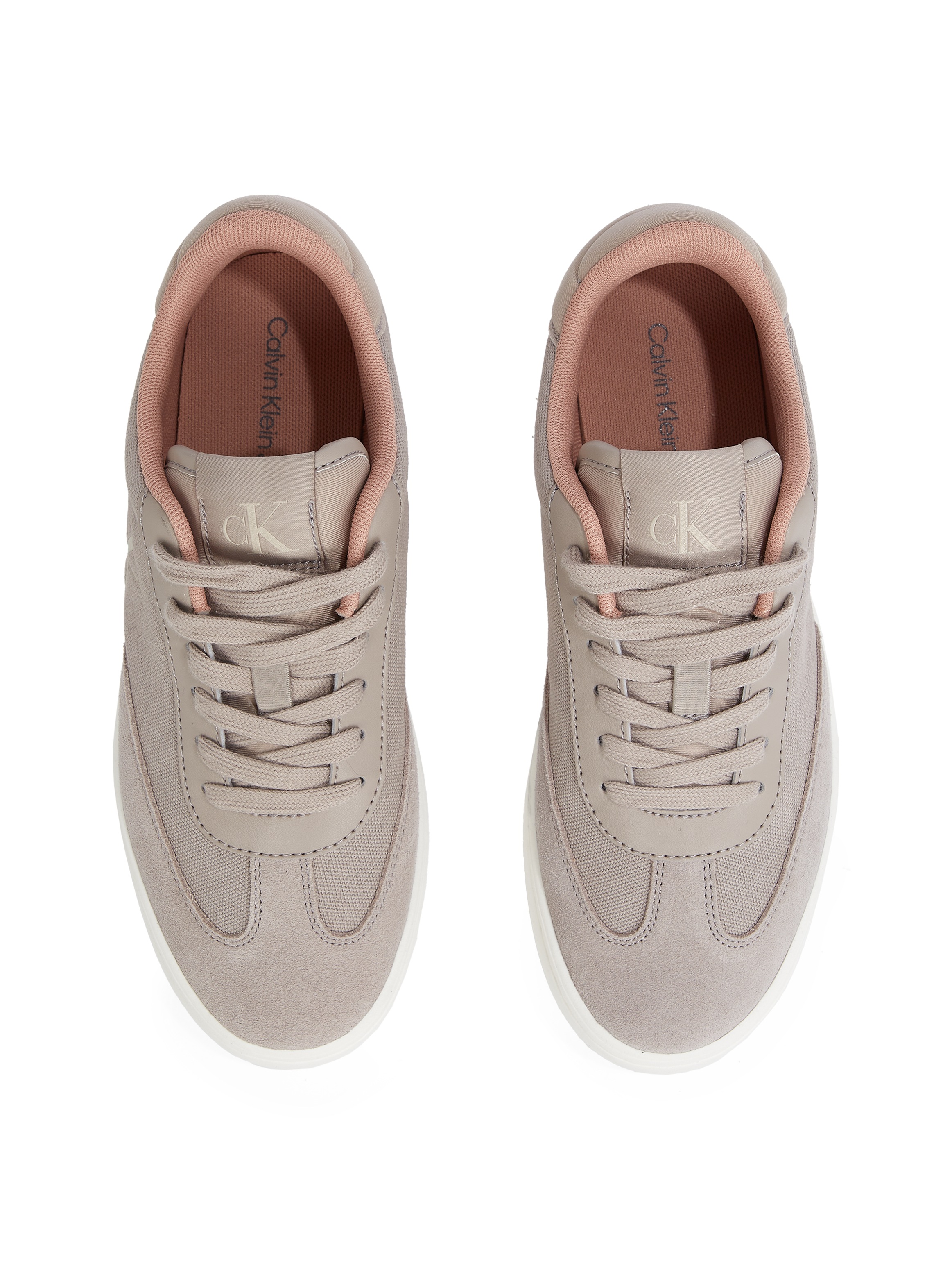 Calvin Klein Jeans Sneaker »CLASSIC CUPSOLE LOW MIX MG WN«, Schnürschuh, Freizeitschuh, Halbschuh mit Logoschriftzug seitlich