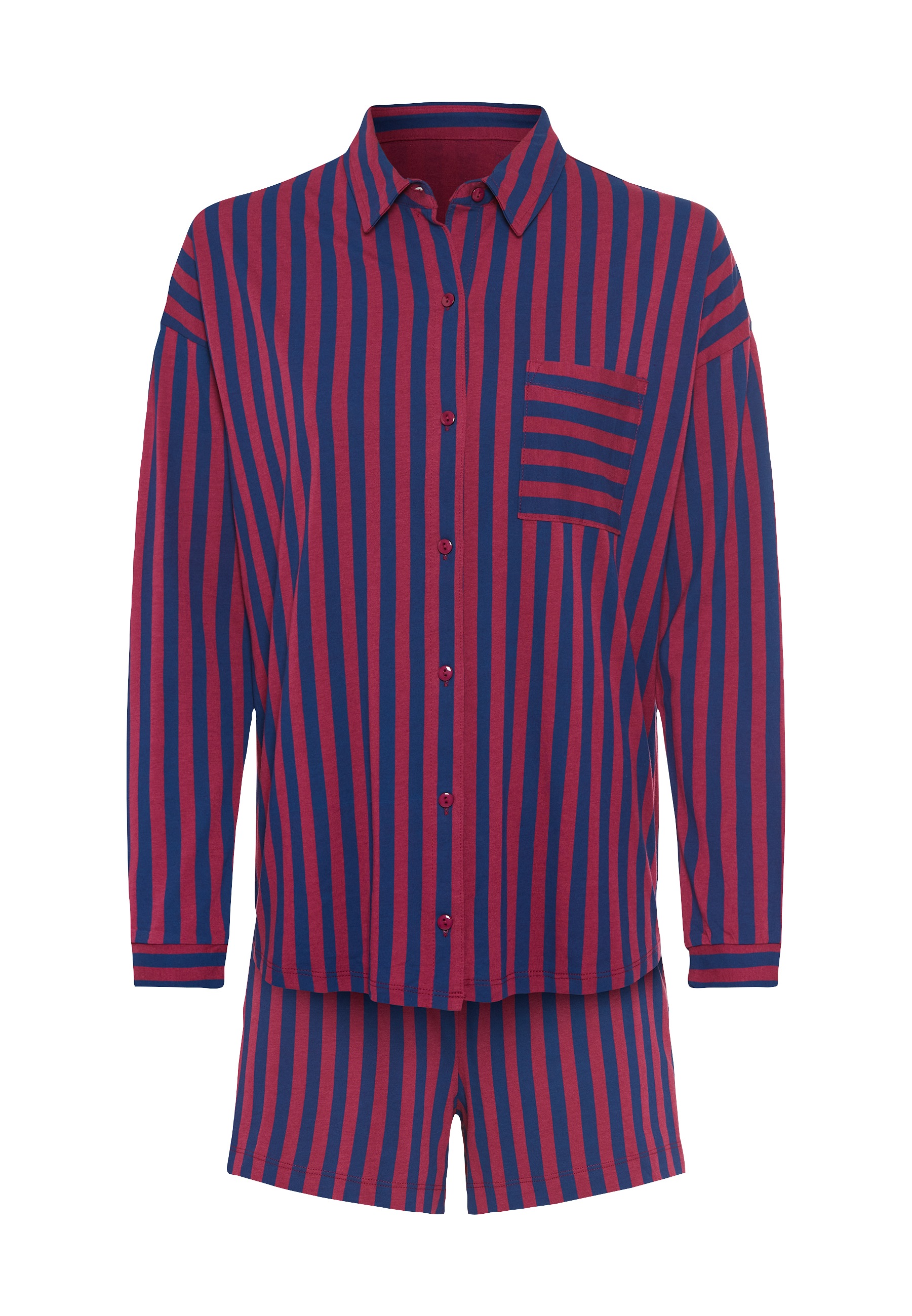 LSCN by LASCANA Shorty 2 tlg. mit Streifendruck günstig online kaufen