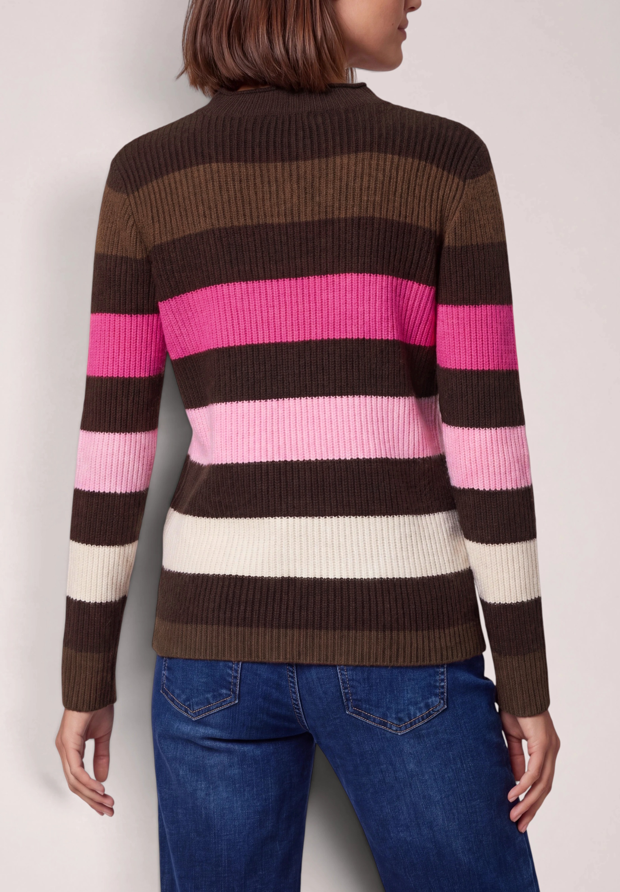Cecil Streifenpullover im Multicolour Look