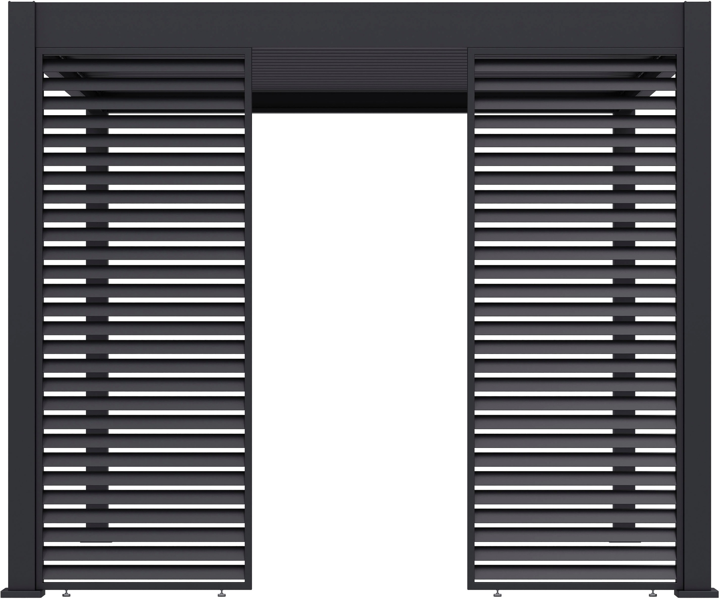 Paragon Pavillonseitenteil »Lamellen Sichtschutz für Pergola Grand Tuscan 10 Grau«