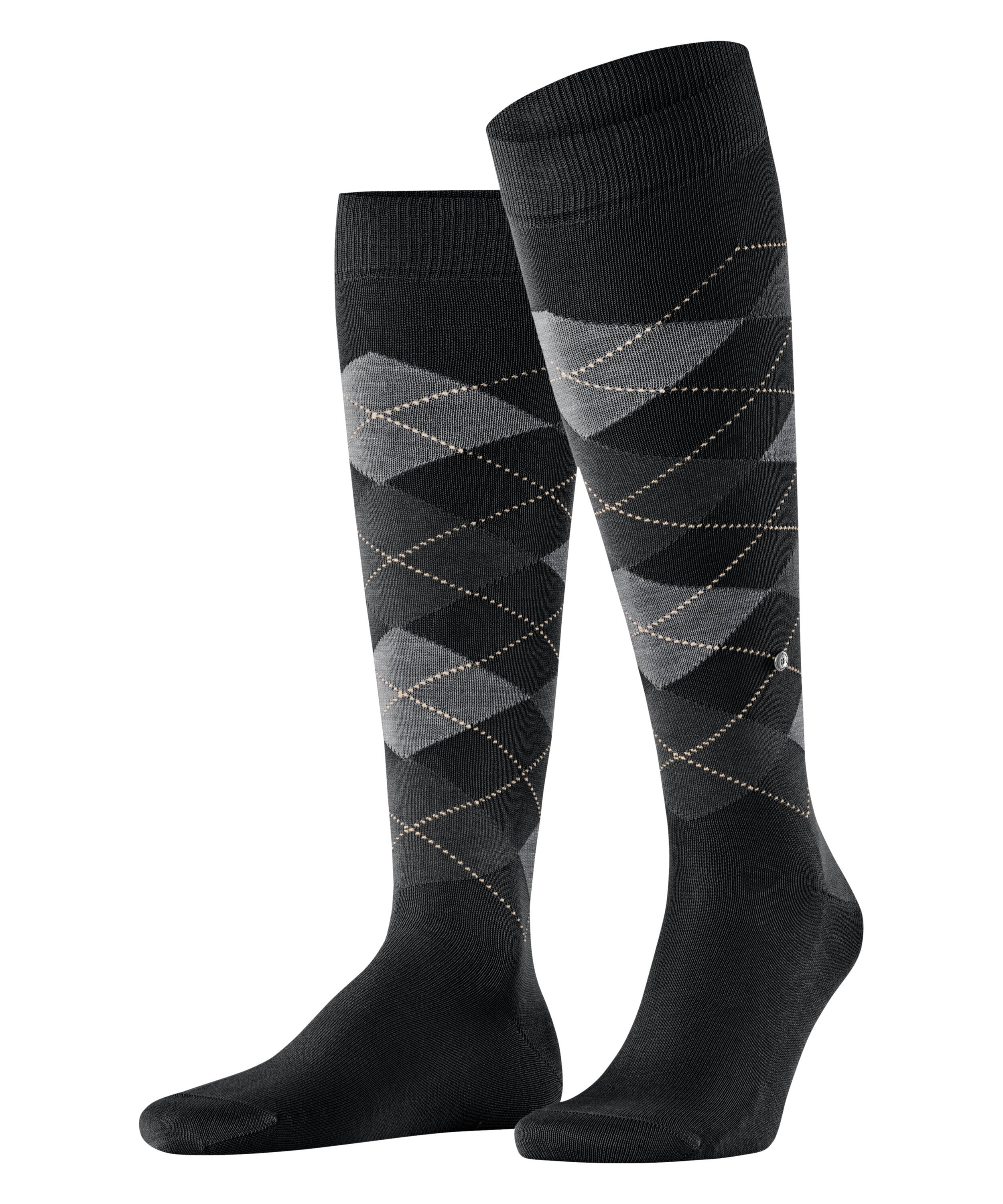 Burlington Kniestrümpfe "Manchester" Einheitsgröße 40-46, Argyle-Muster, Burlington-Clip