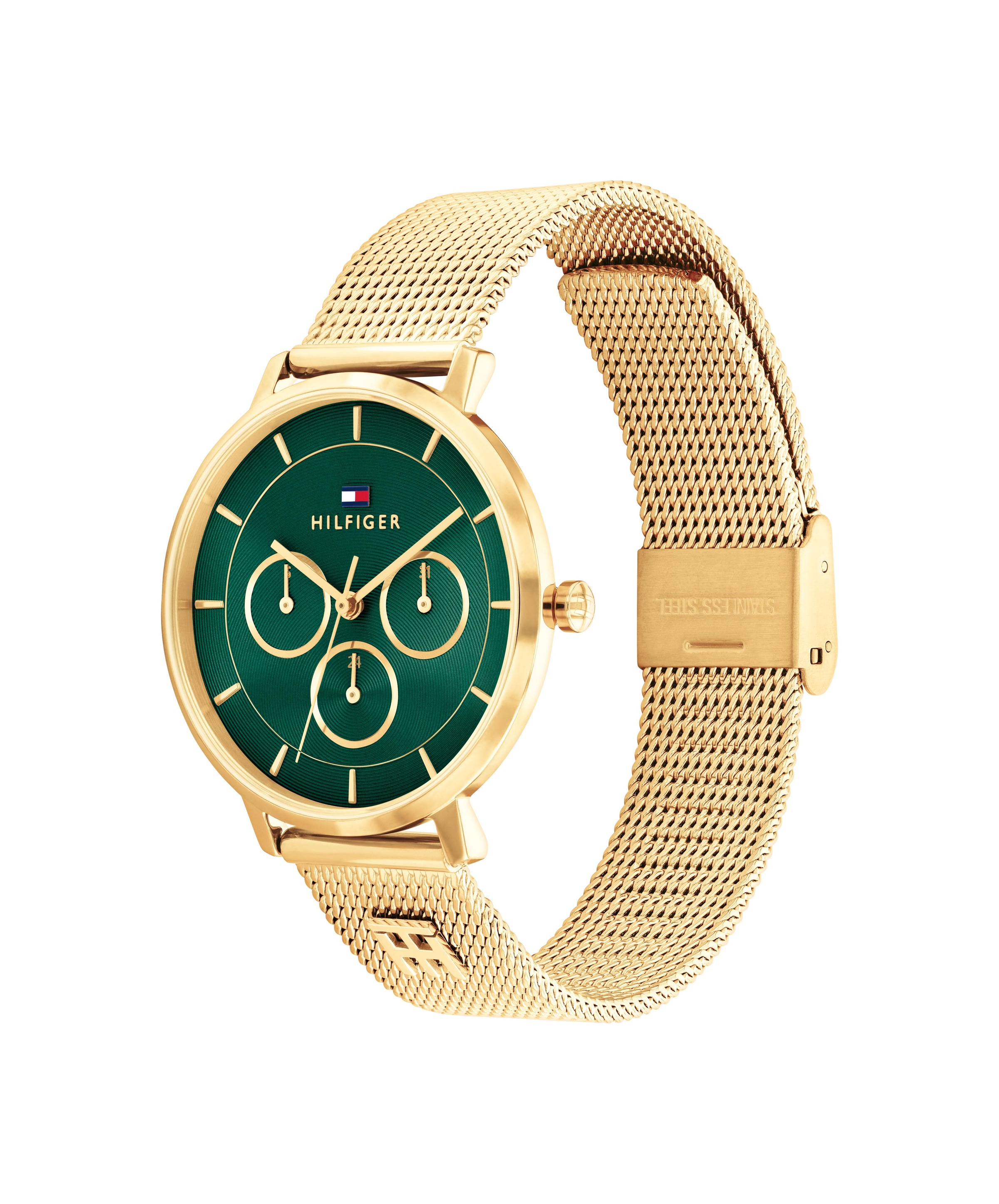 Tommy Hilfiger Multifunktionsuhr »Tea« Quarzuhr, Armbanduhr, Damenuhr, Edelstahlarmband, analog