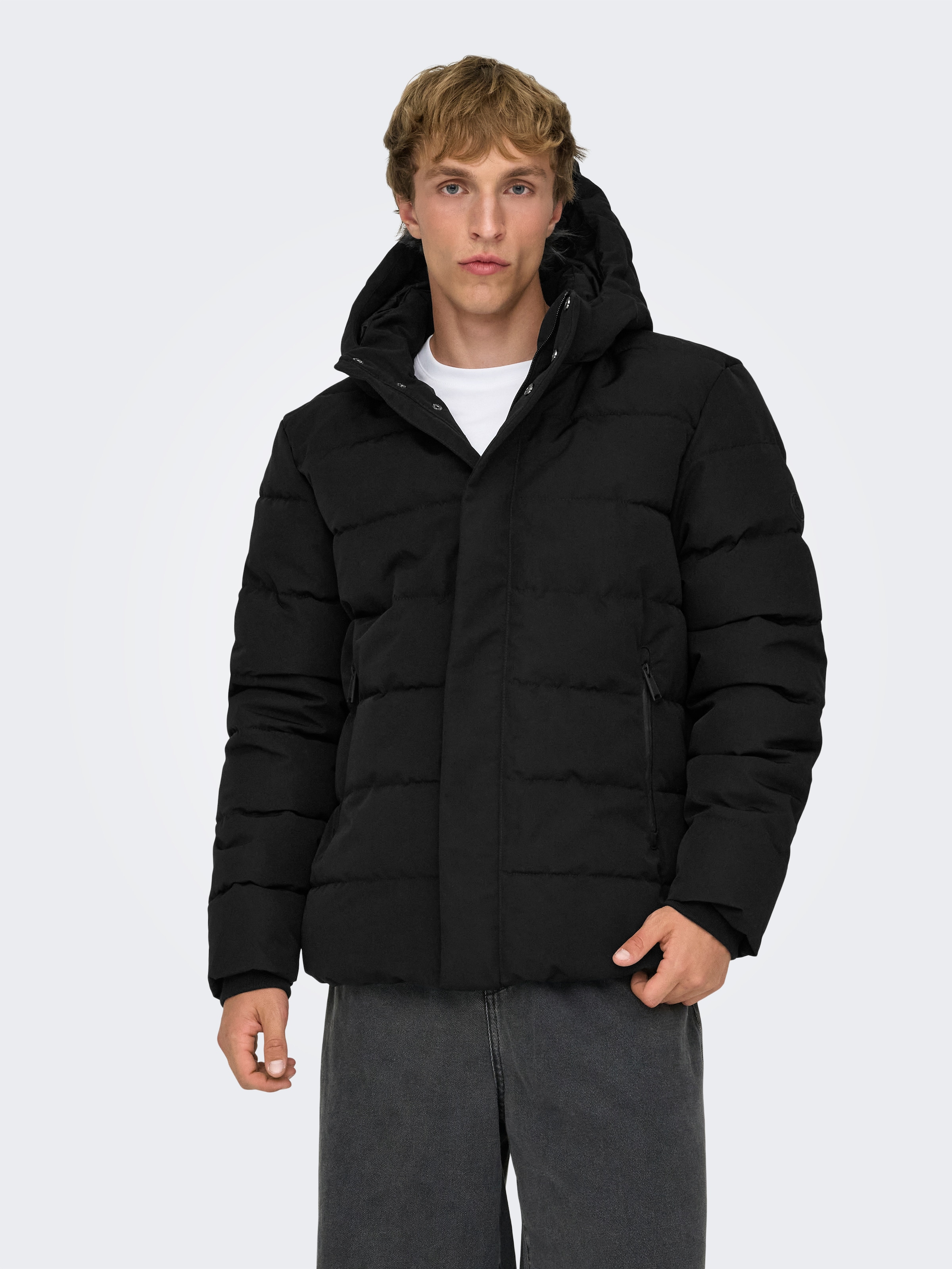 ONLY & SONS Steppjacke »ONSCAYSON PUFFA OTW NOOS« mit Kapuze