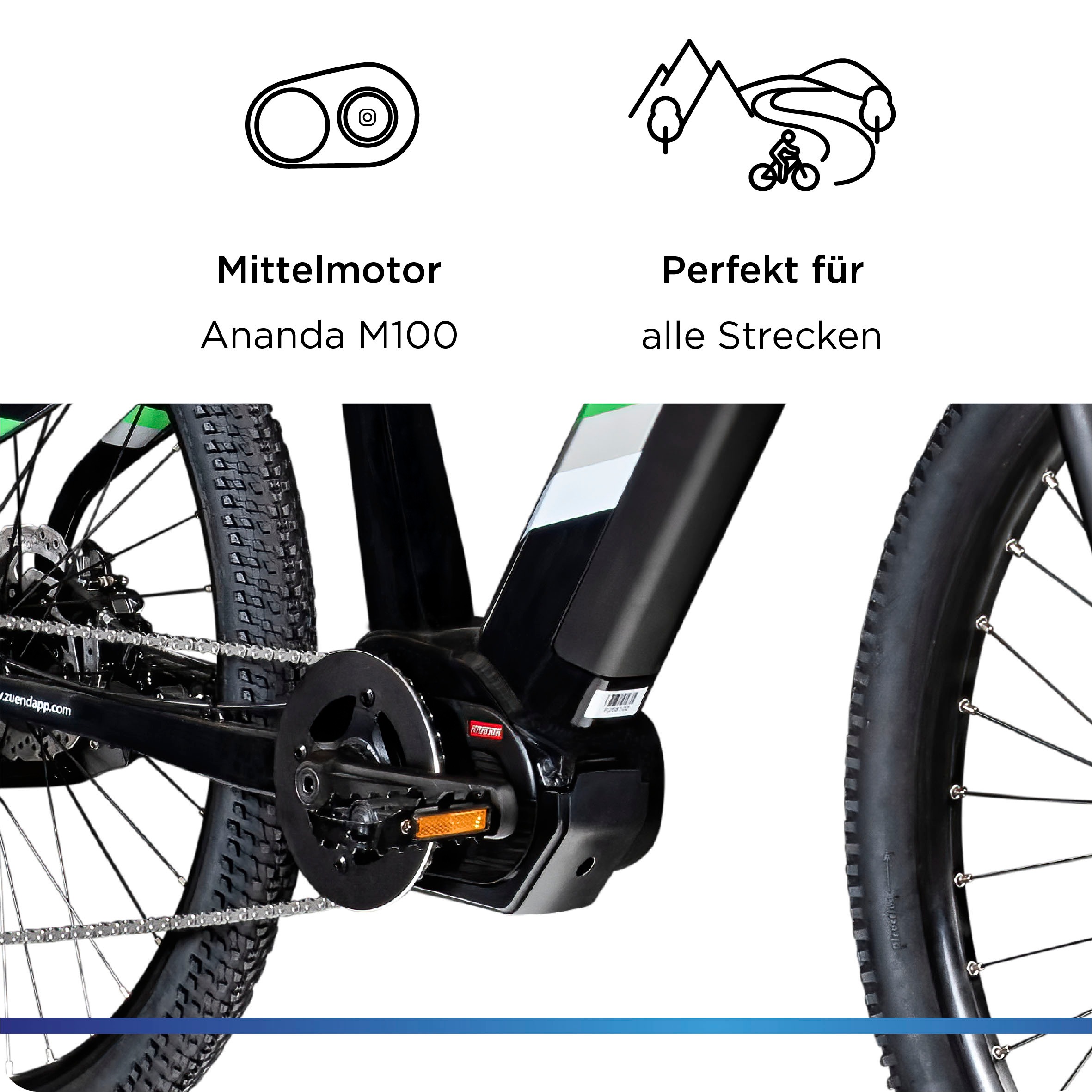 Zündapp E-Bike »X900«, 10 Gang, Shimano, Cues U6020 SGS, Mittelmotor 250 W