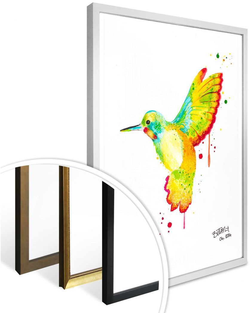 Wall-Art Poster »Kolibri«, | bestellen Poster, Bild, BAUR Vögel, Wandbild, (1 Wandposter St.)