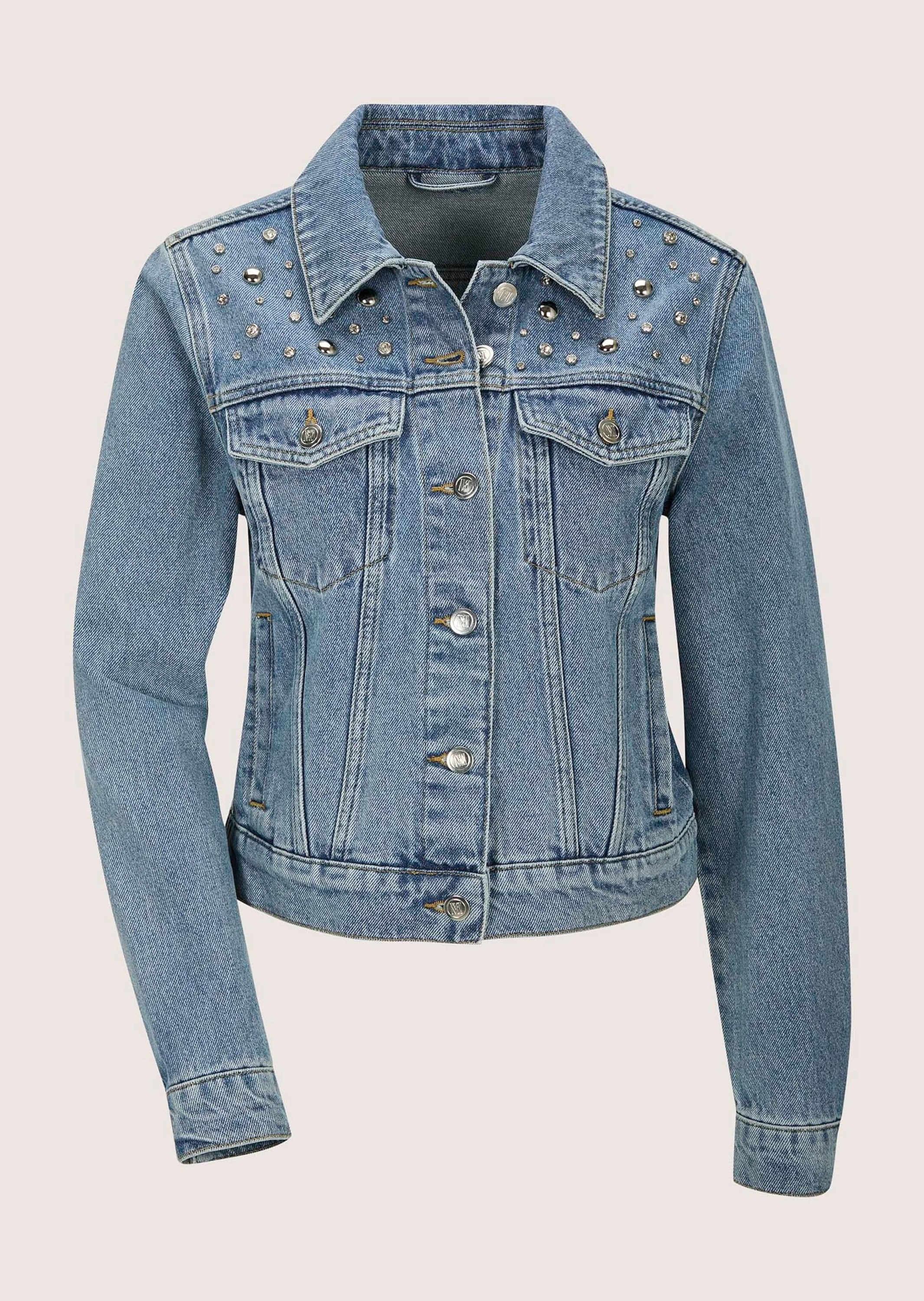 MADELEINE Jeansjacke "Jeansjacke Übergangsjacke mit Nieten" mit Nieten bese günstig online kaufen