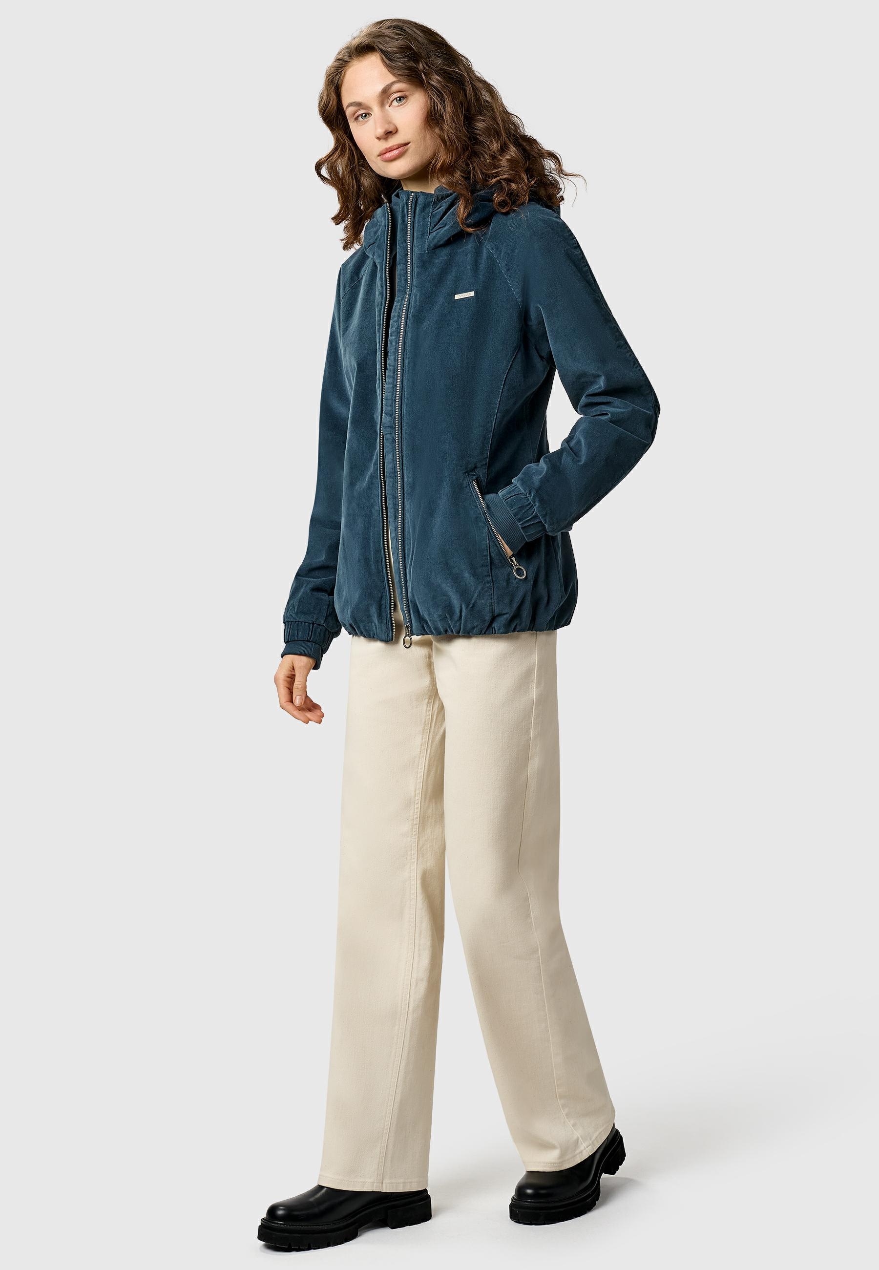 Ragwear Bomberjacke »Dizzie Cordy YOUMODO« mit Kapuze Cordjacke mit verstellbarer Kapuze