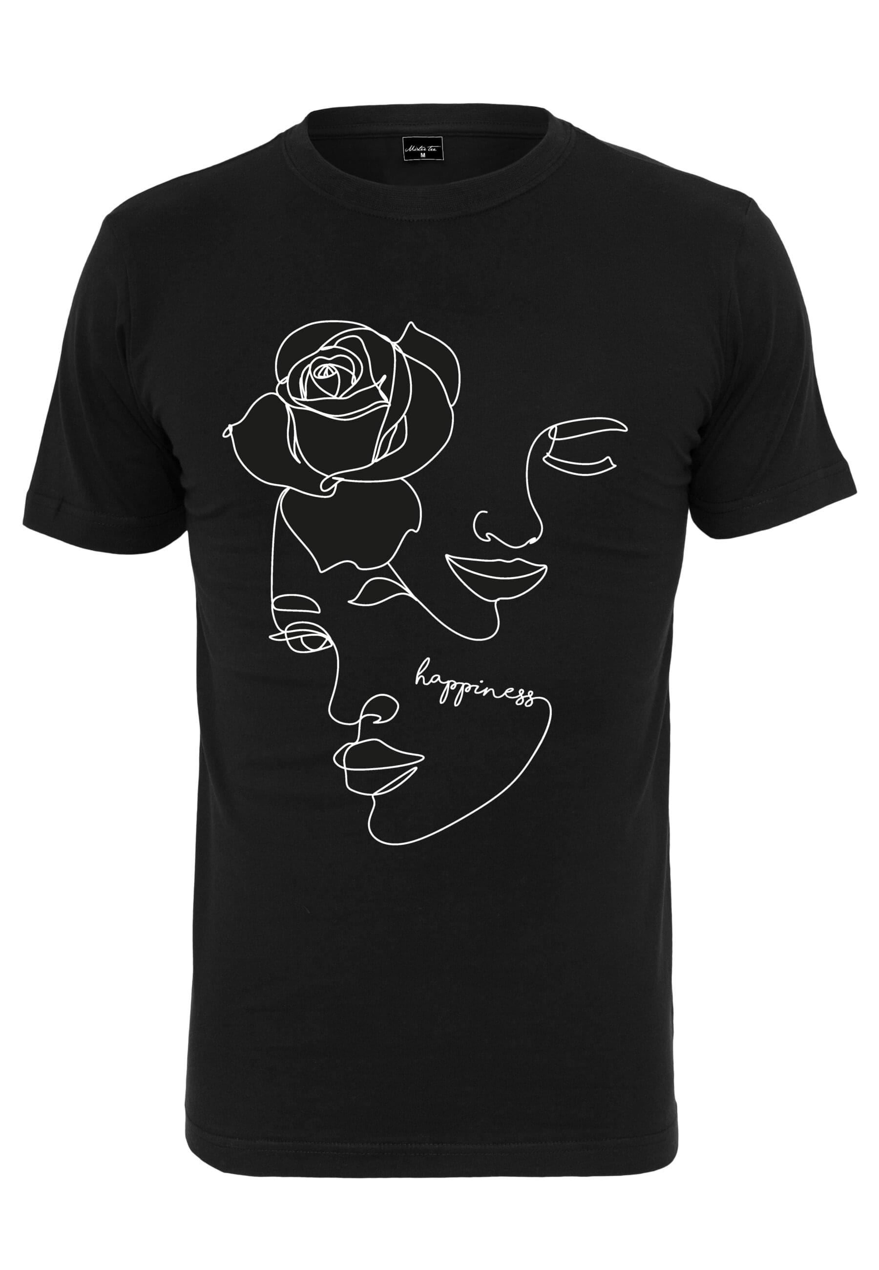 MisterTee T-Shirt "MisterTee Damen Ladies One Line Rose Tee"