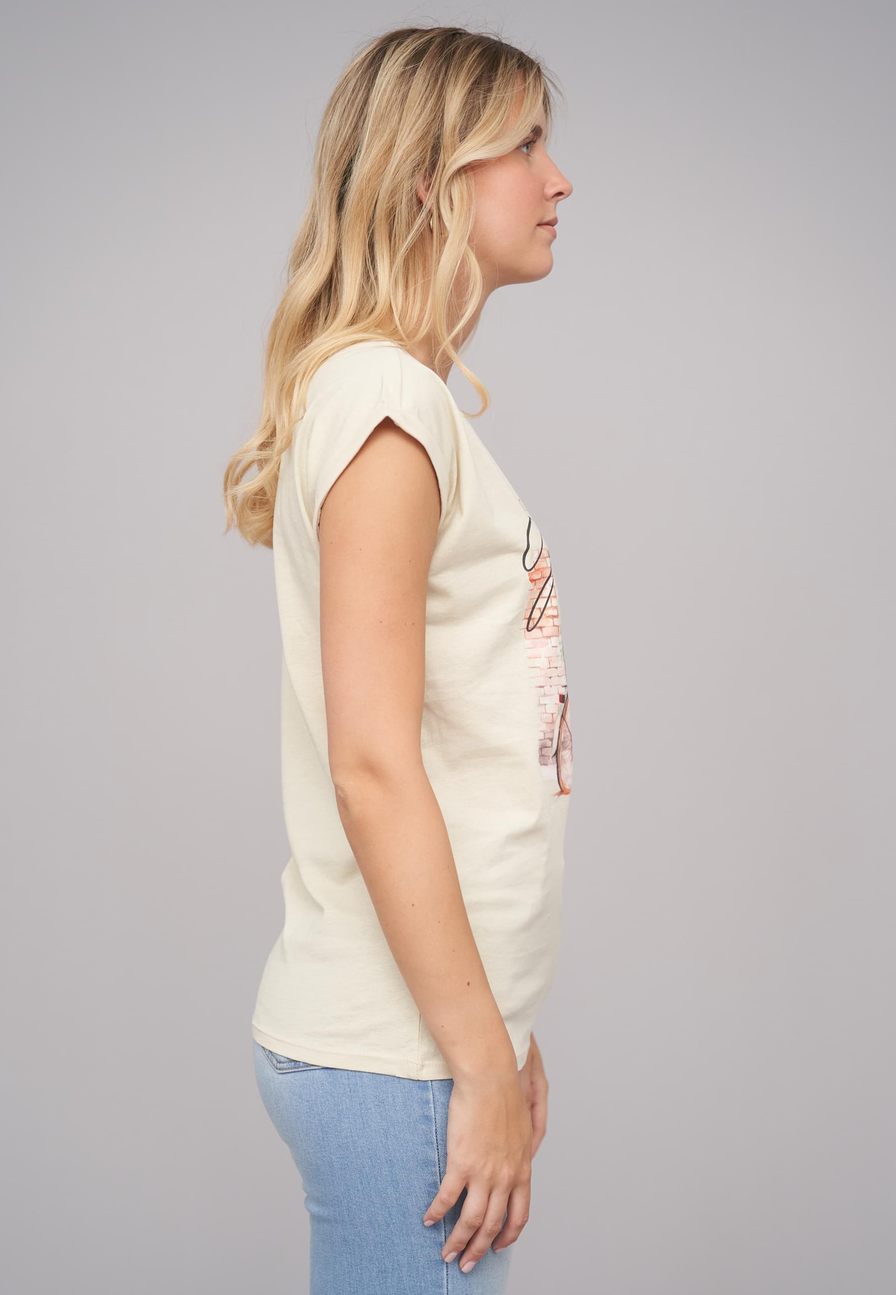 CLOUD 5IVE T-Shirt »CLOUD 5IVE Ladies Grateful/Bike04 Tee«, (1 tlg.)