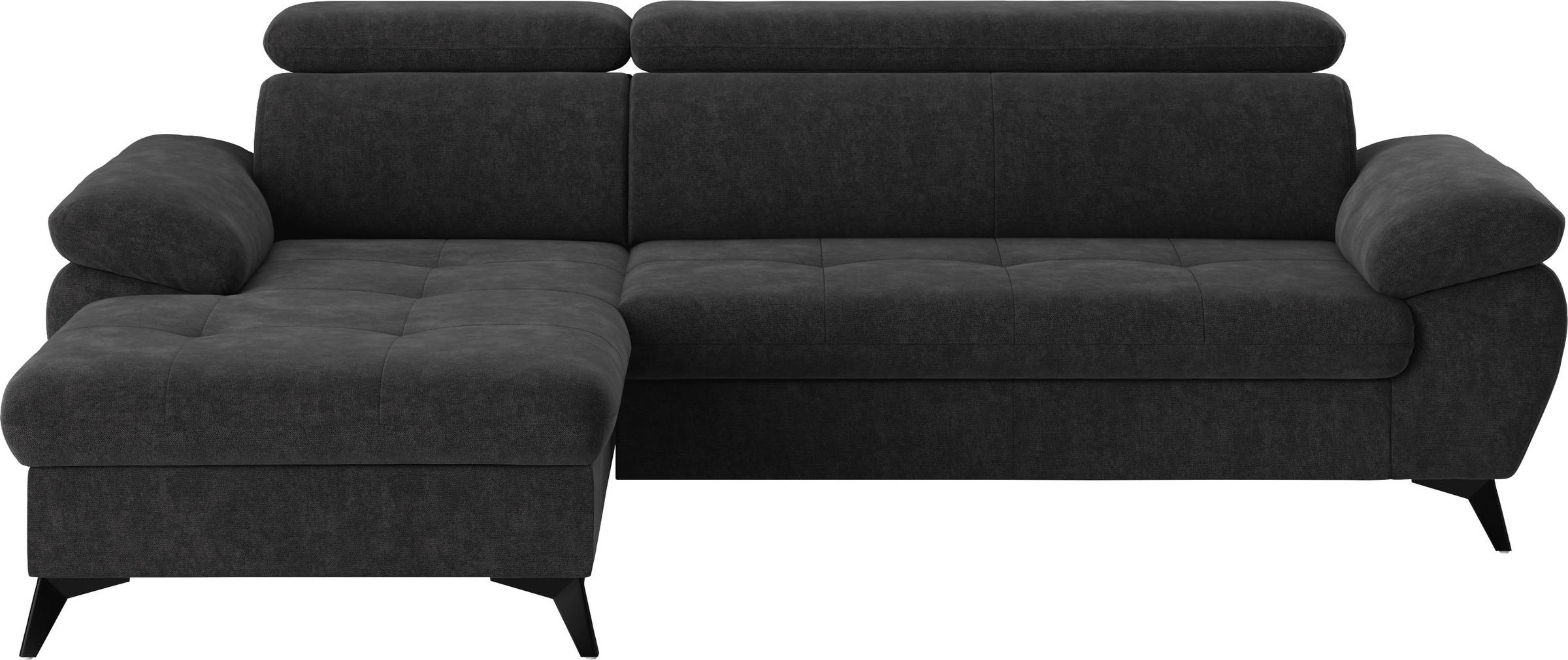 COTTA Ecksofa "Hudson L-Form, B: 261 cm" mit Kopfteilverstellung, optional günstig online kaufen