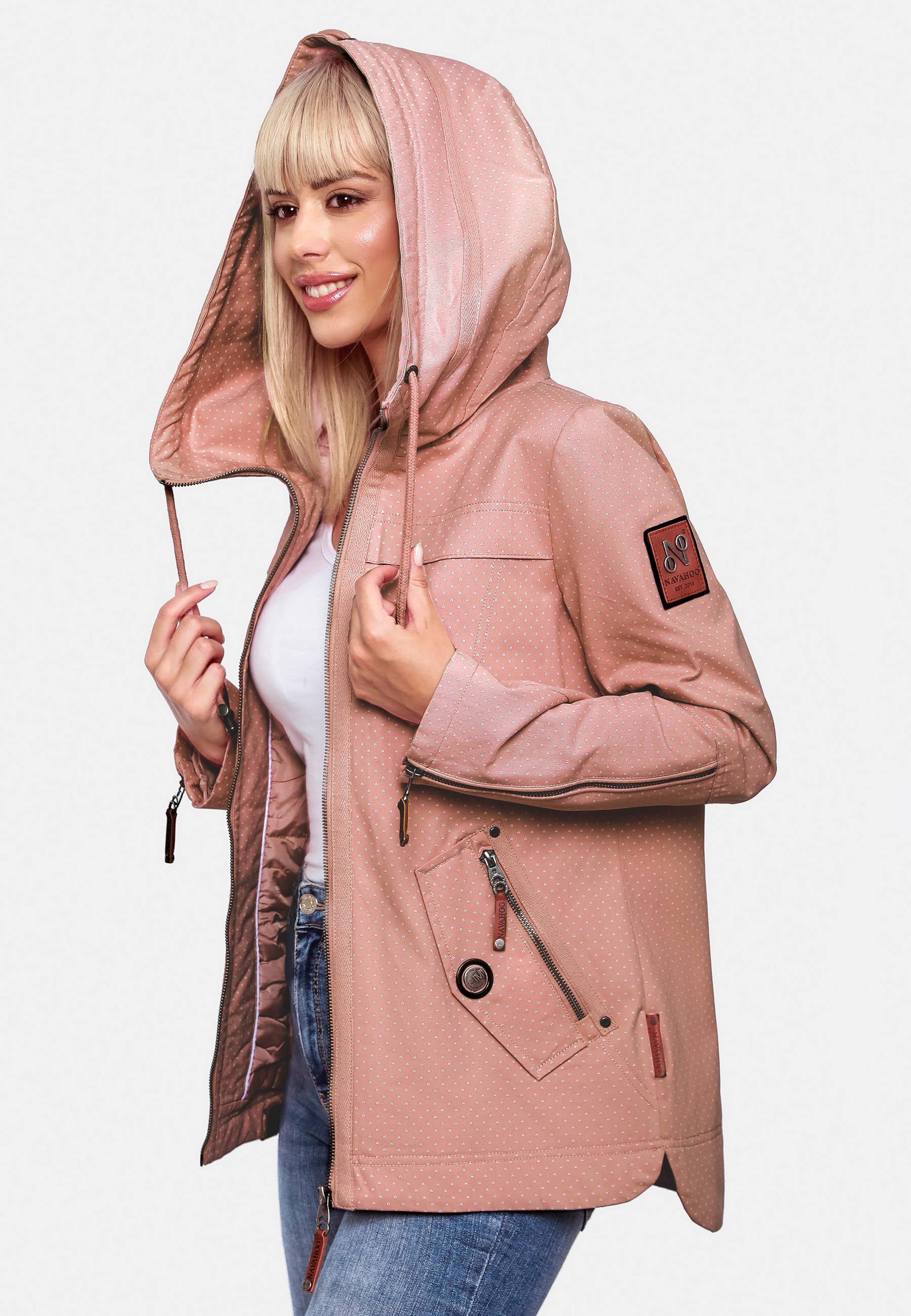 | aus Outdoorjacke Kapuze, Damen Kapuze bestellen mit BAUR Baumwolle Navahoo »Wekoo«, mit moderner Übergangsparka