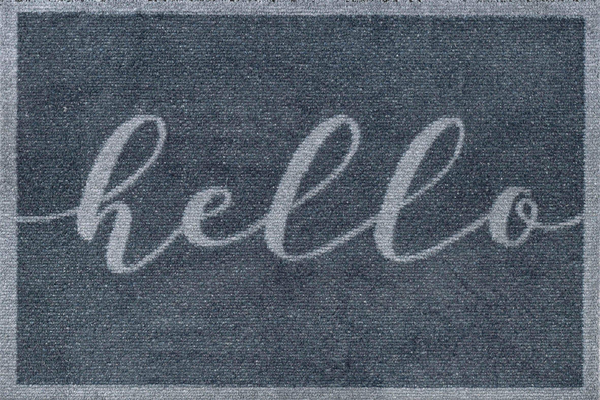 wash+dry by Kleen-Tex Teppich "Scriptello" rechteckig 9 mm Höhe günstig online kaufen