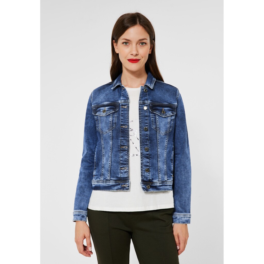 STREET ONE Jeansjacke, ohne Kapuze